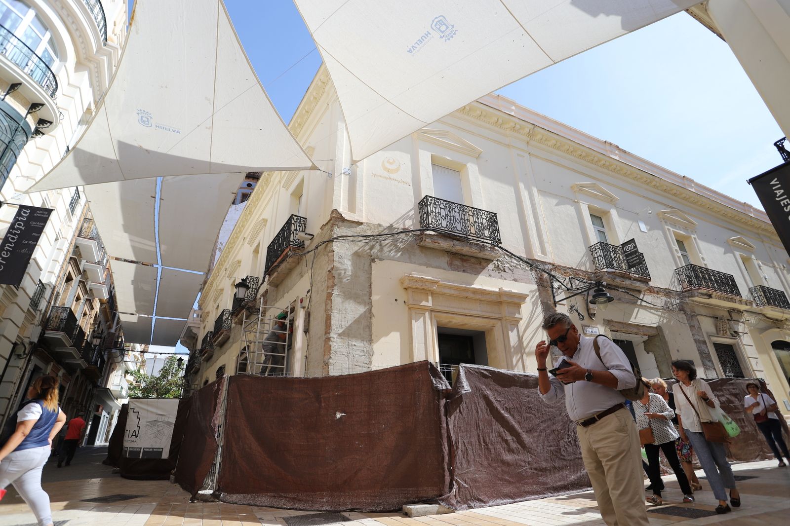 Imágenes de las obras de reforma del edificio de la calle Palacio