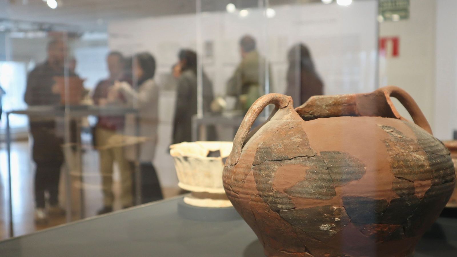 Uno de los restos arquelógicos expuestos en la Sala Zaida.