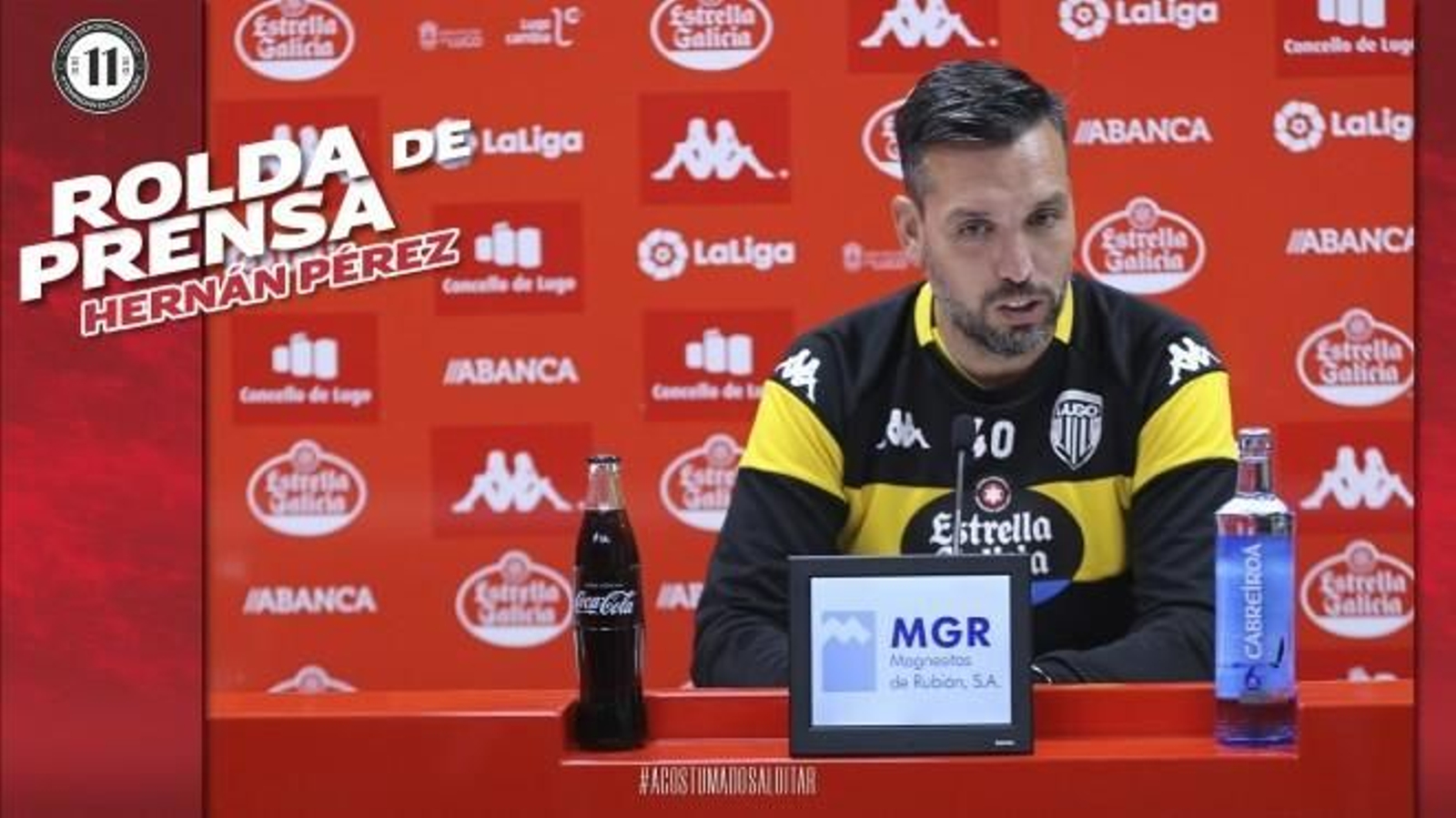 Hernán Pérez, entrenador del Lugo Hernán Pérez, entrenador del Lugo
