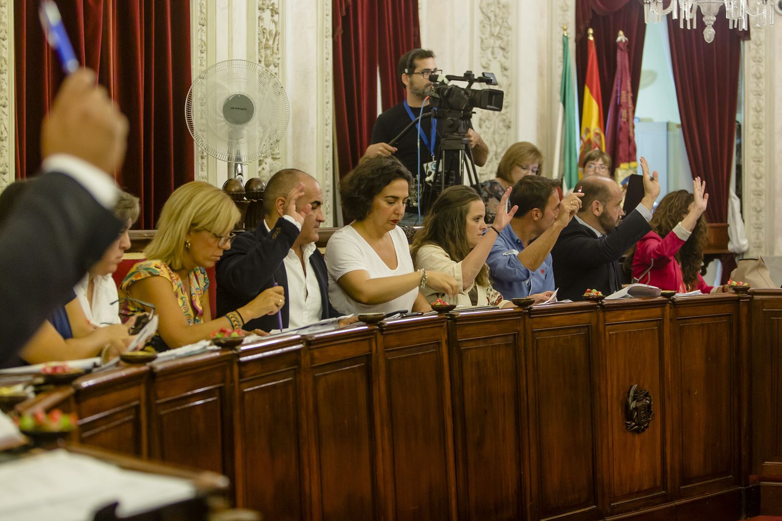 Los concejales del PP, en un Pleno.