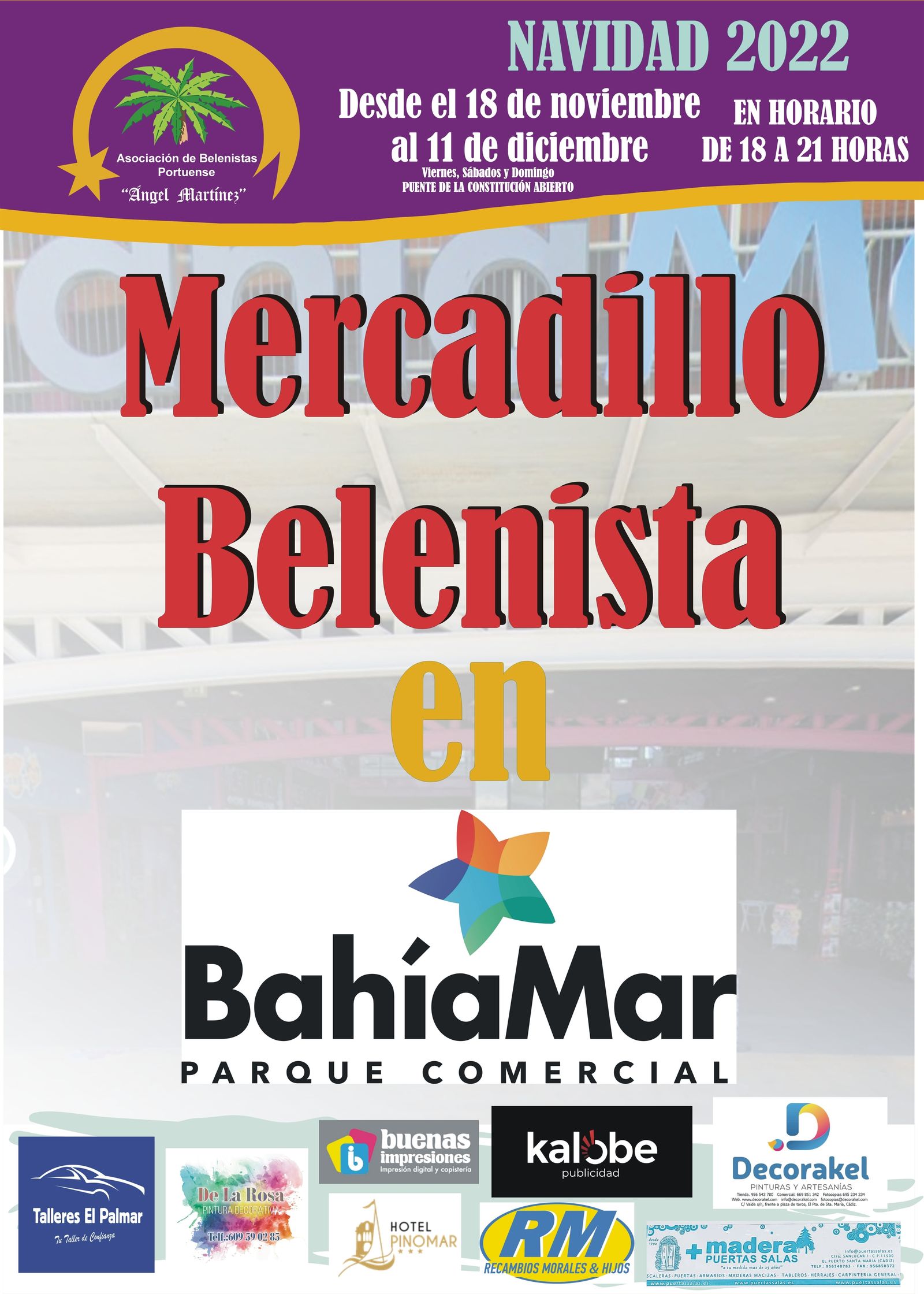 Este viernes se inaugura el belén de la asociación Ángel Martínez en Bahía Mar.