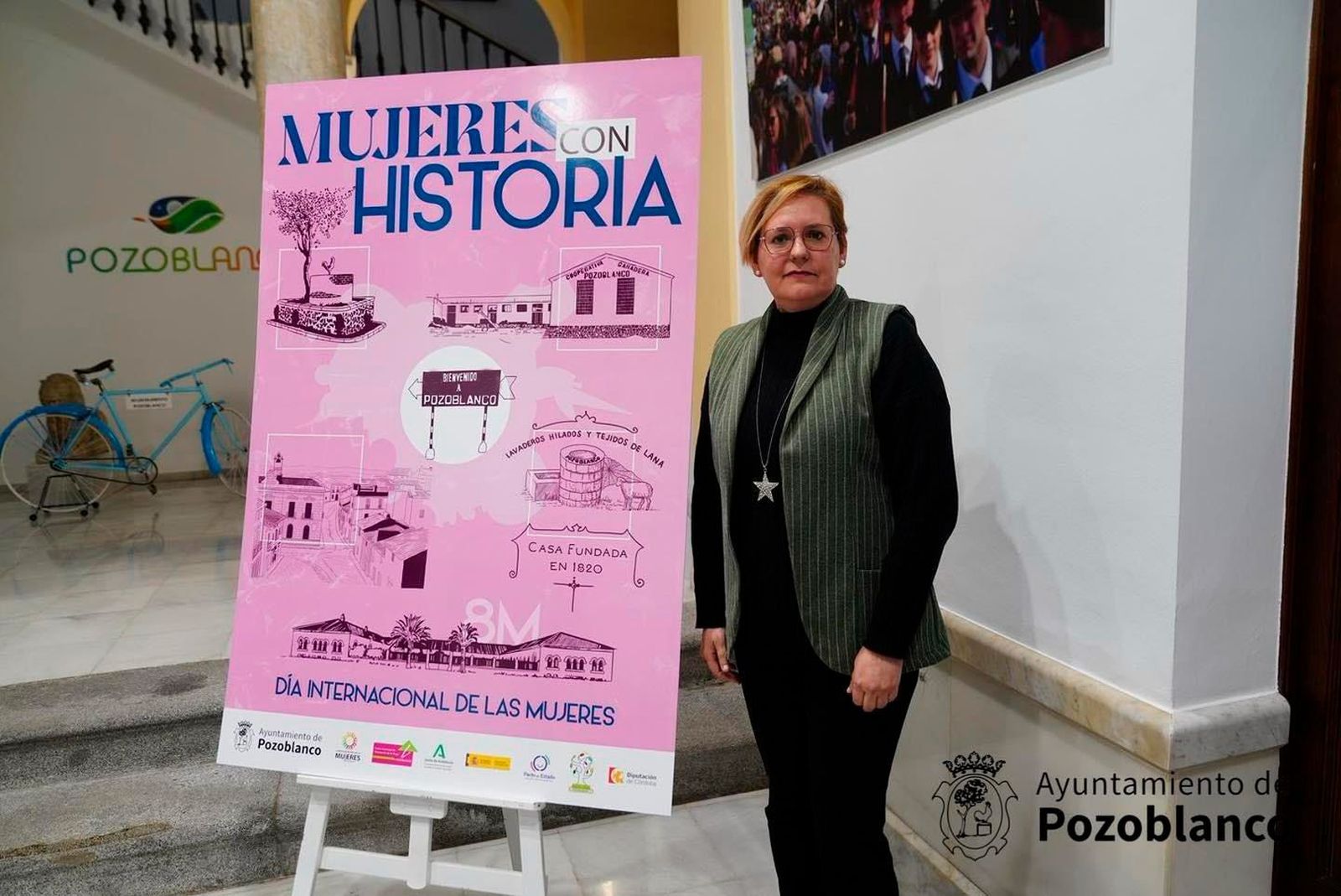 Cartel del 8M de Pozoblanco.