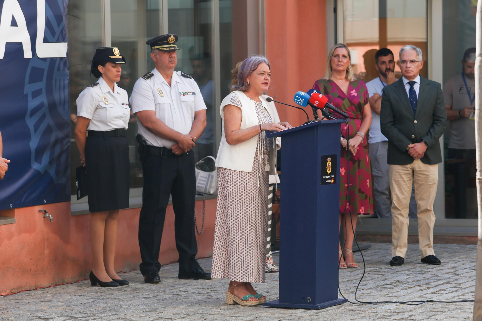 Acto de presenación de los nuevos alumnos de la Escuela Nacional de Policía en Algeciras
