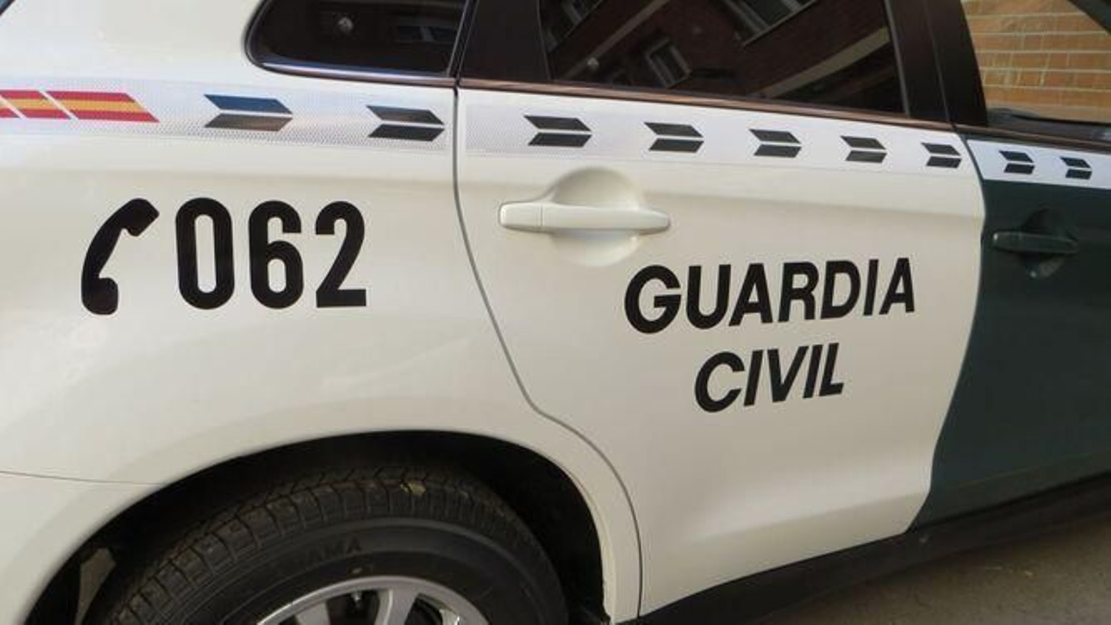 Un vehículo de la Guardia Civil. Un vehículo de la Guardia Civil.