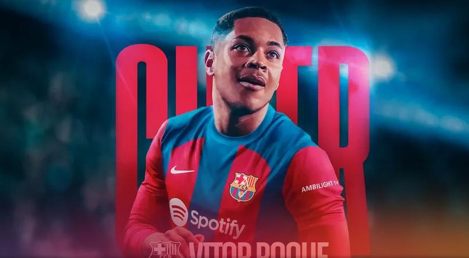 El FC Barcelona da la bienvenida a Vitor Roque
