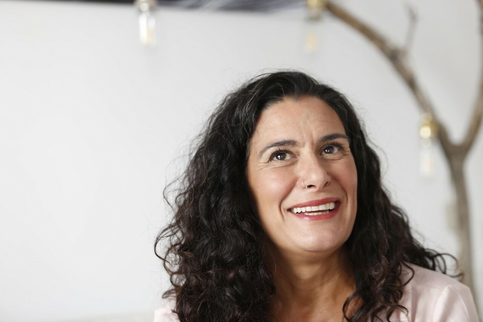 Reyes Tirado, durante la entrevista.