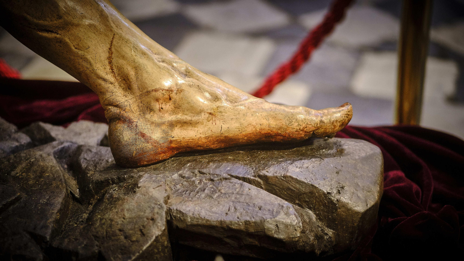 Cristo de Humildad y Paciencia, ya restaurado.