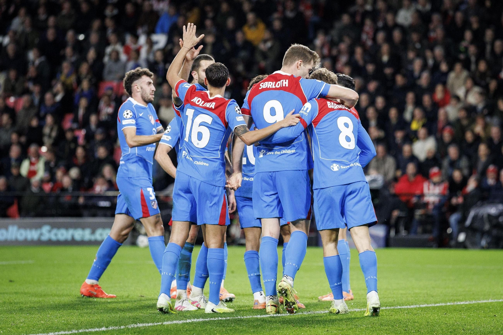 Las imágenes del PSV Eindhoven-Atlético de Madrid