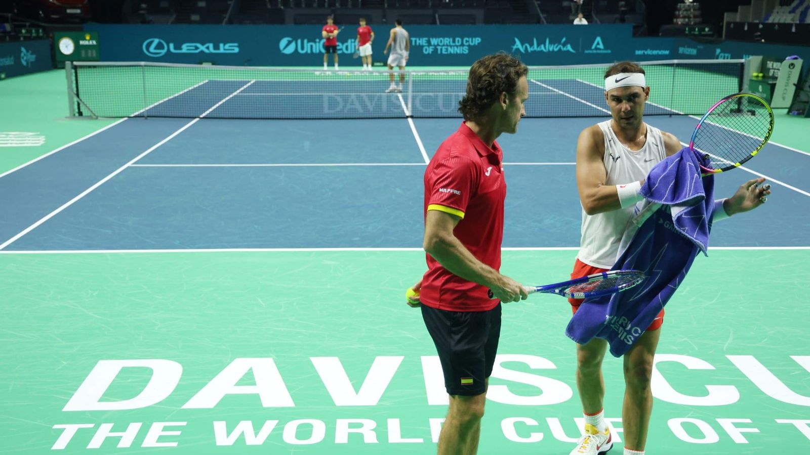 Rafa Nadal-Carlos Alcaraz, ocho juegos a tope con empate antes de la Copa Davis