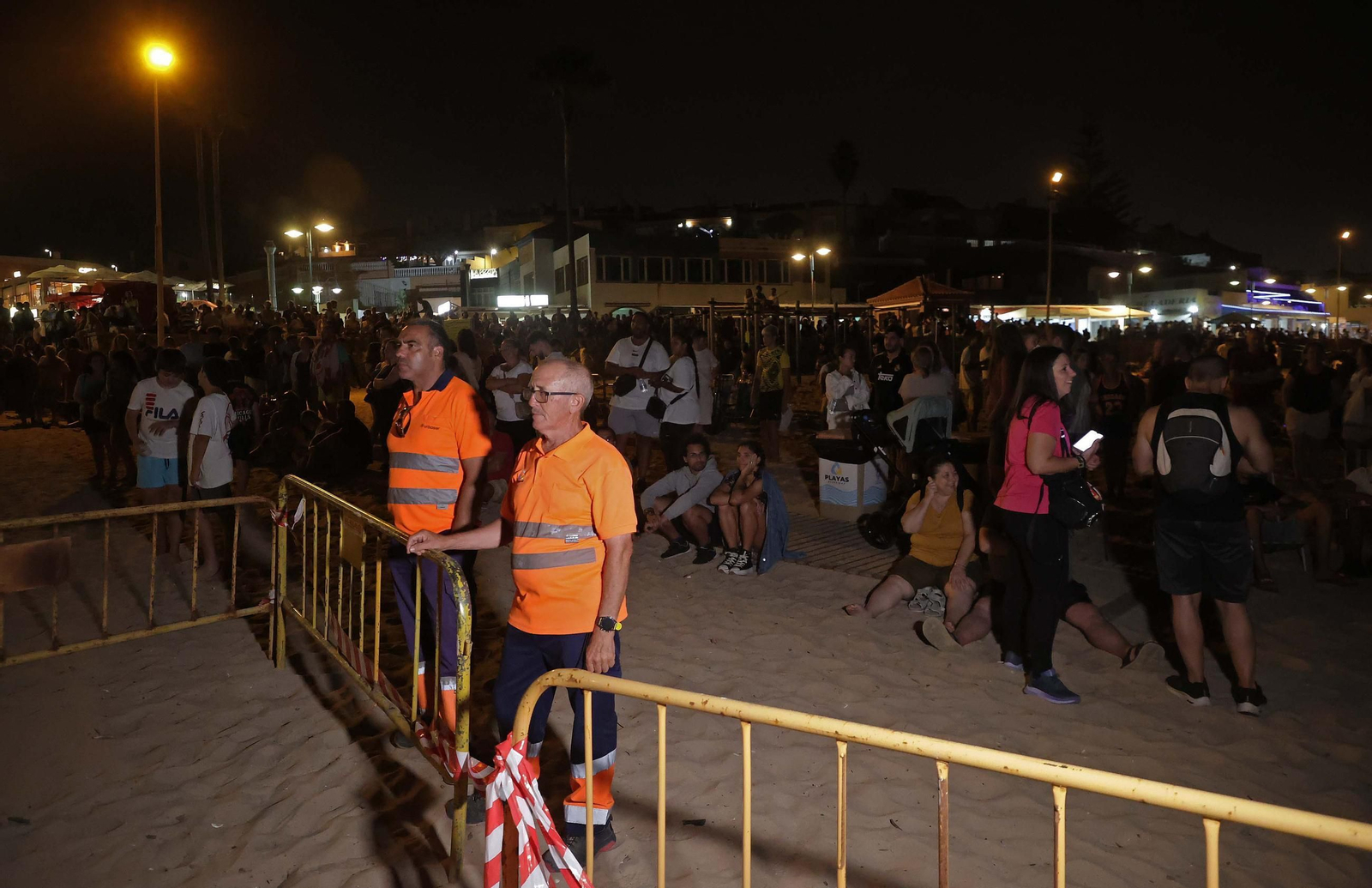 Fotos de la noche de San Juan en la playa de Getares de Algeciras