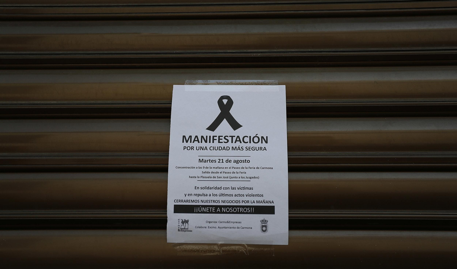 Manifestación en Carmona para exigir más seguridad