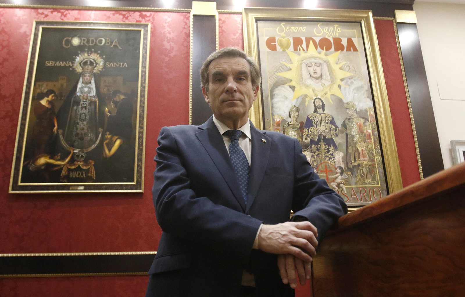 Francisco Gómez Sanmiguel, presidente de la Agrupación de Hermandades y Cofradías.