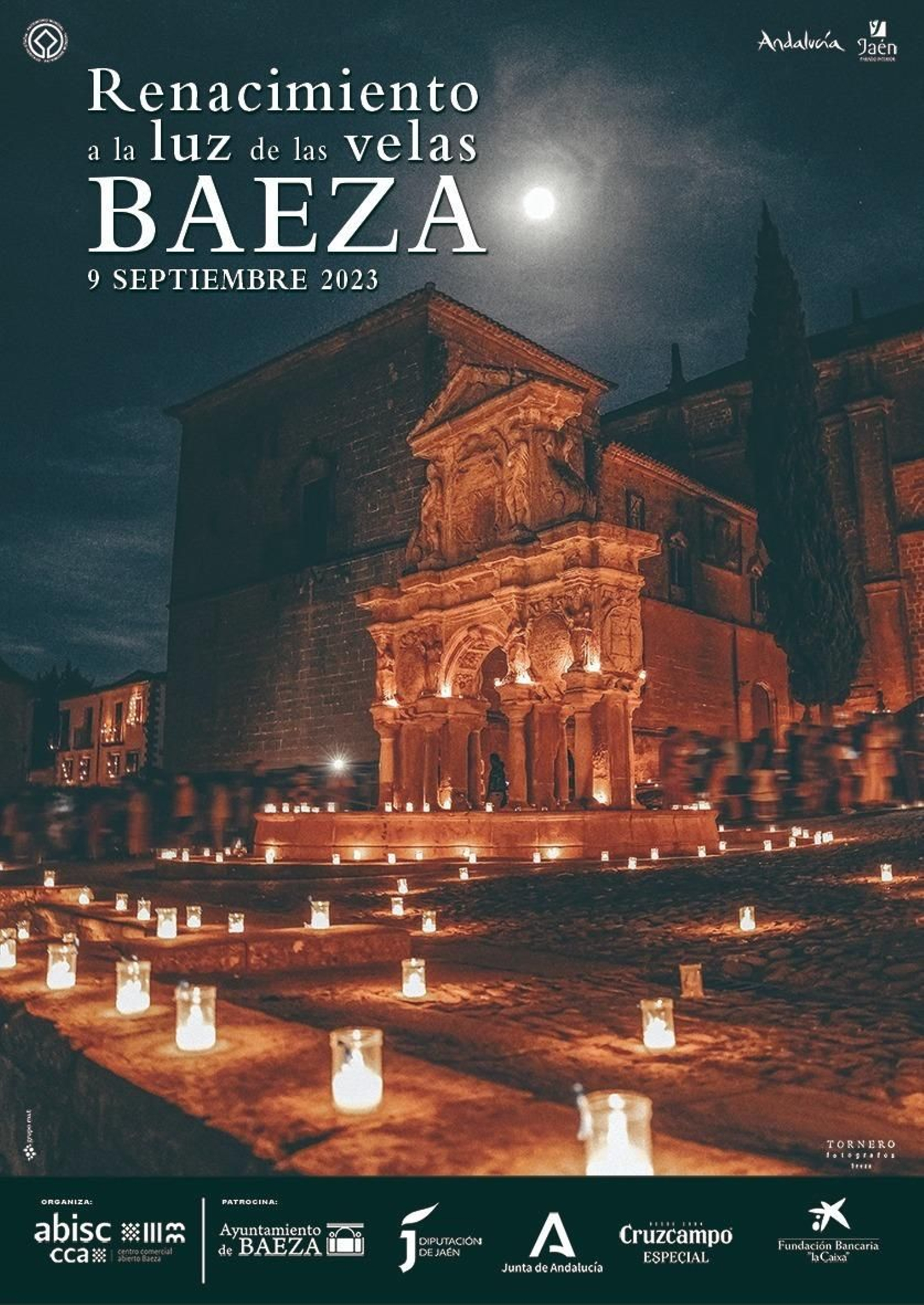 Cartel de la sexta edición de 'Renacimiento a la luz de las Velas' en Baeza.
