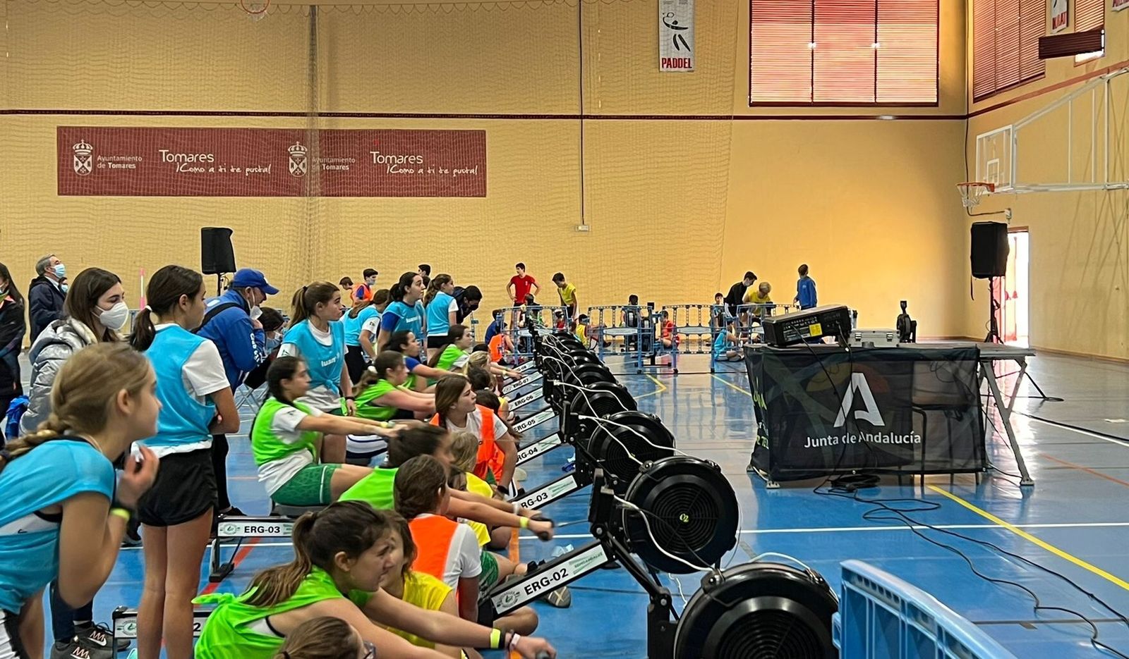 Un momento de la competición en Tomares.