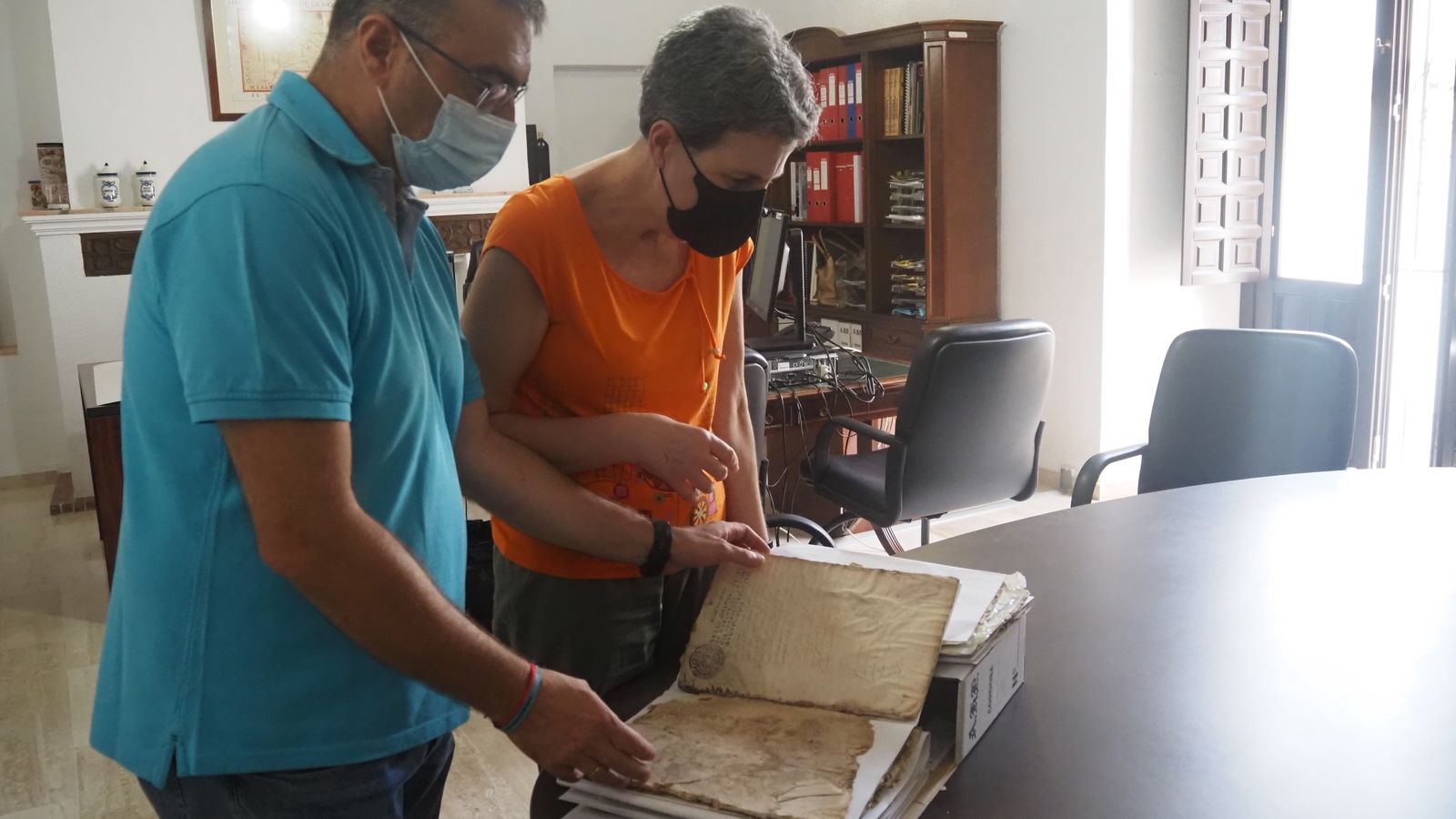 Muestra de obra mal conservada .