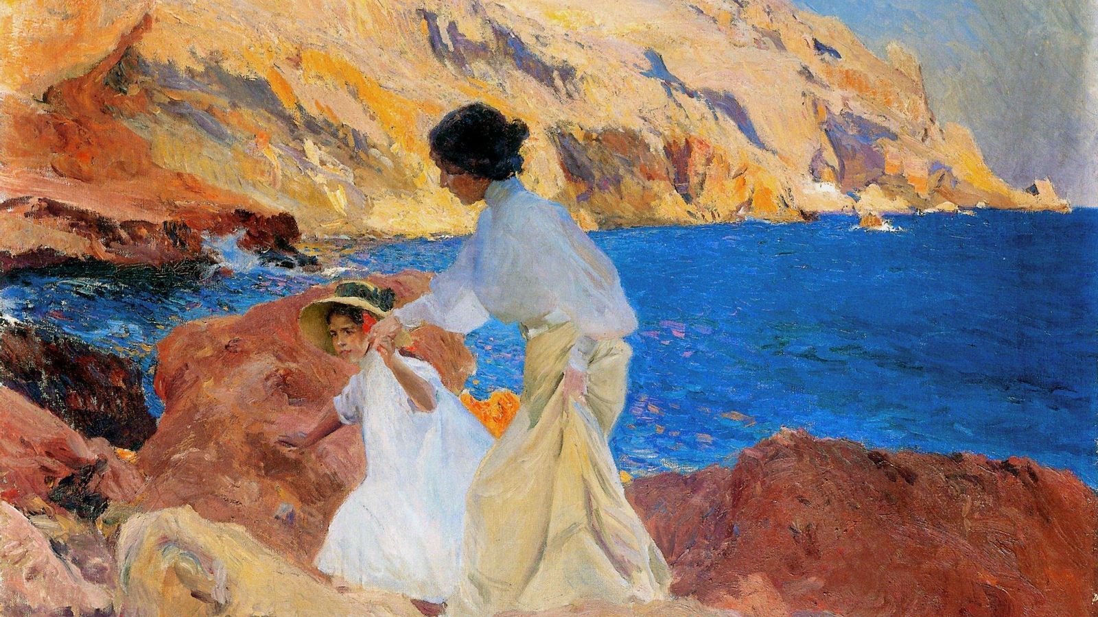 ‘Clotilde y Elena en las rocas’, uno de los cuadros que recoge el libro.