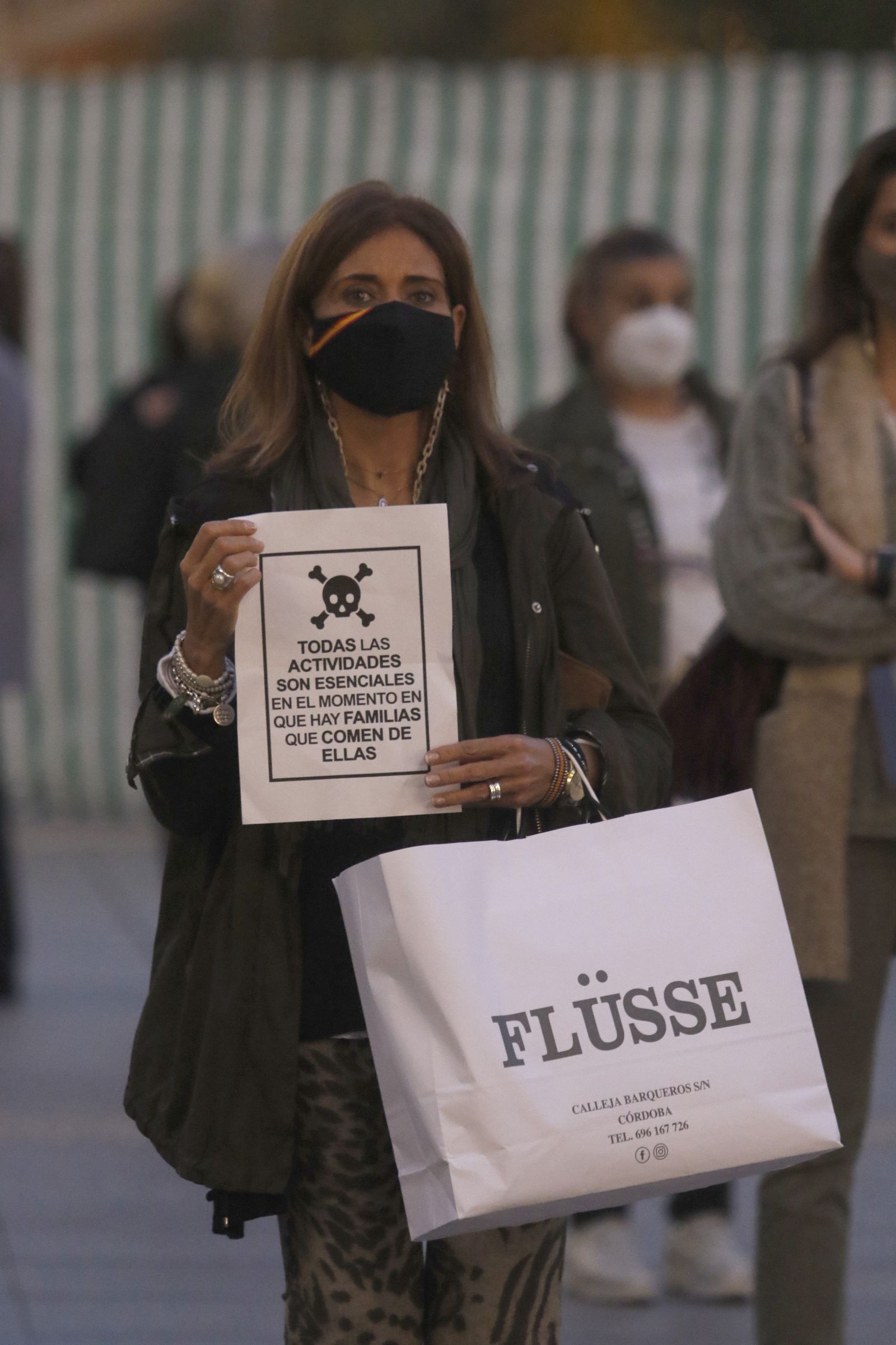La manifestación de los comerciantes del Centro de Córdoba en fotografías