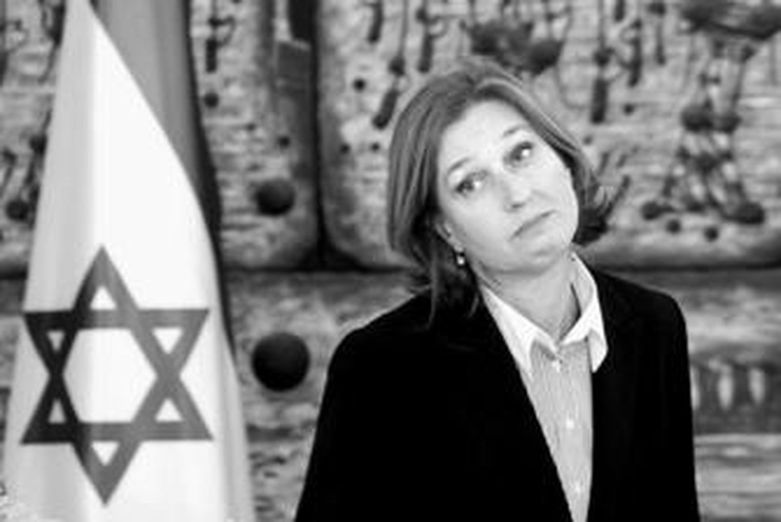 Tzipi Livni tras su encuentro con el presidente israelí, Simon Peres, ayer en Jerusalén.