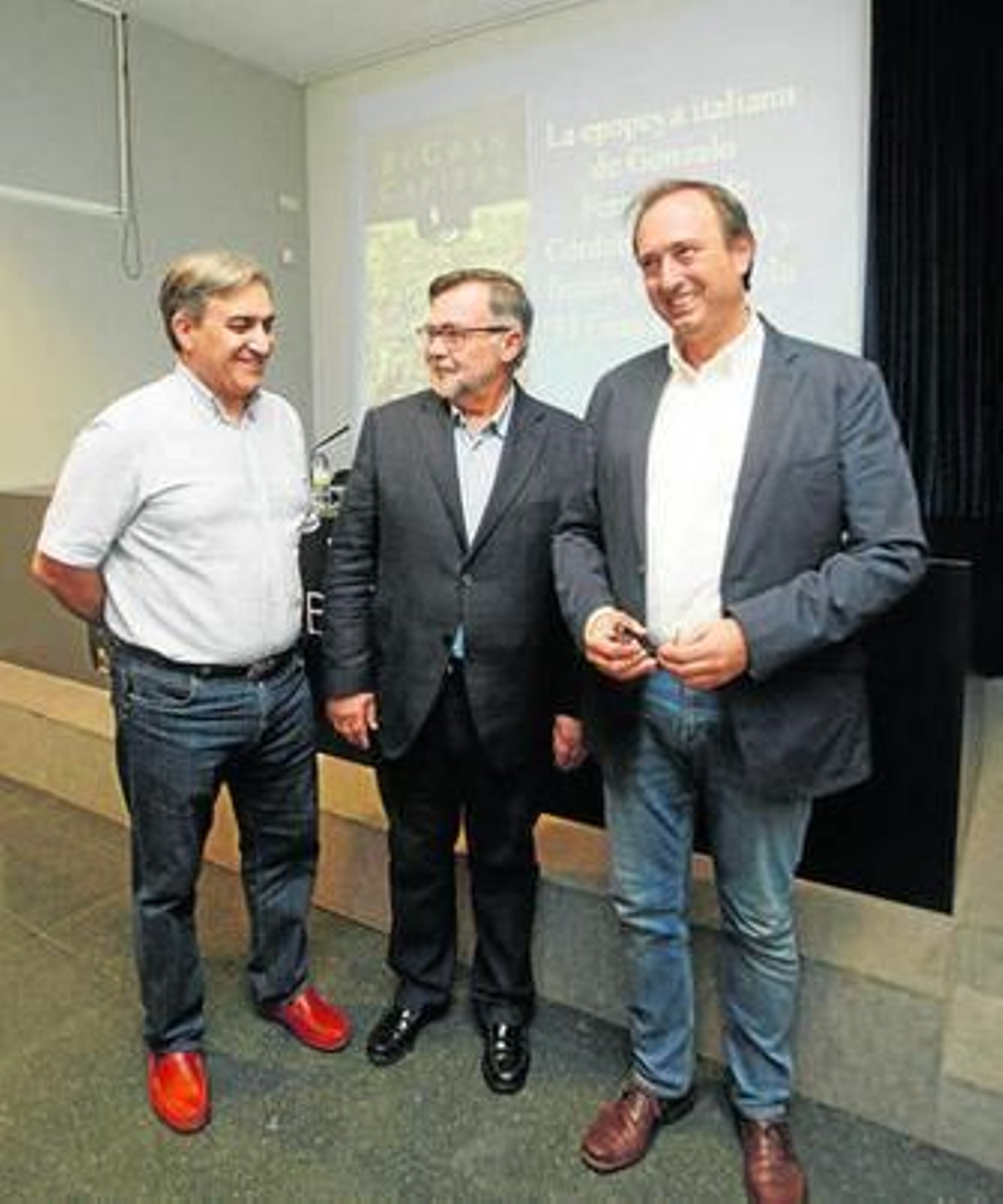 José Luis Corral, Calvo Poyato y Juan Antonio Granados.