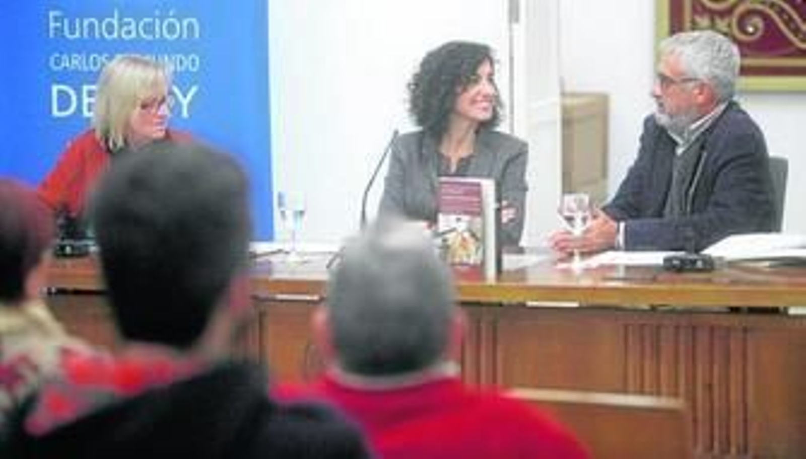Olga Rendón, en la presentación de su libro.