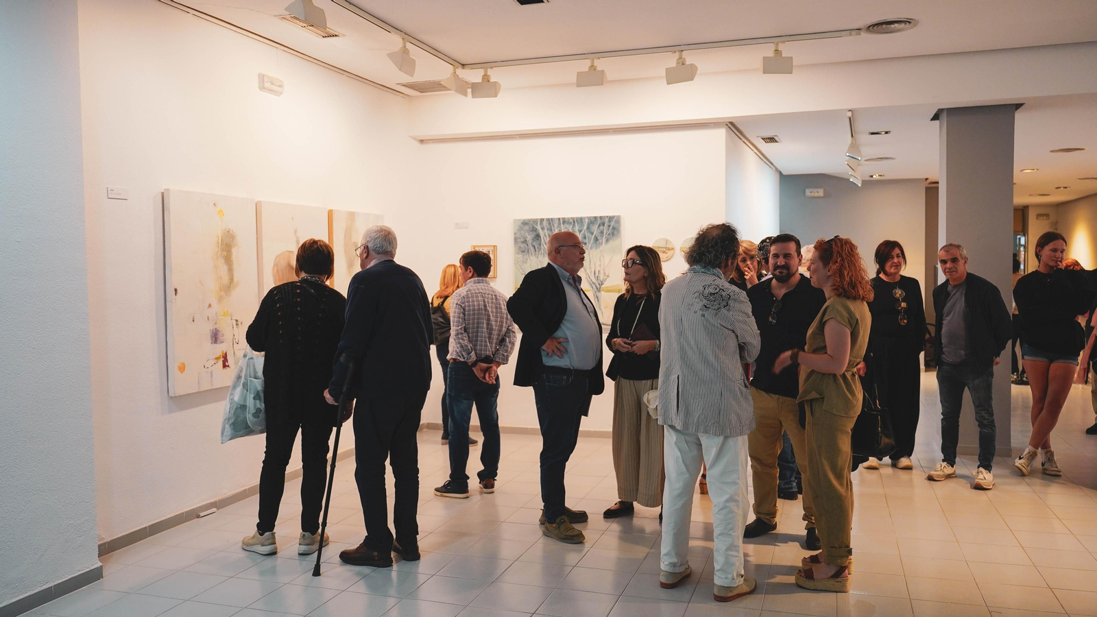 Inauguración de la exposición de Manuel Cano y Javier Machimbarrena en la sala Cajasur de Algeciras
