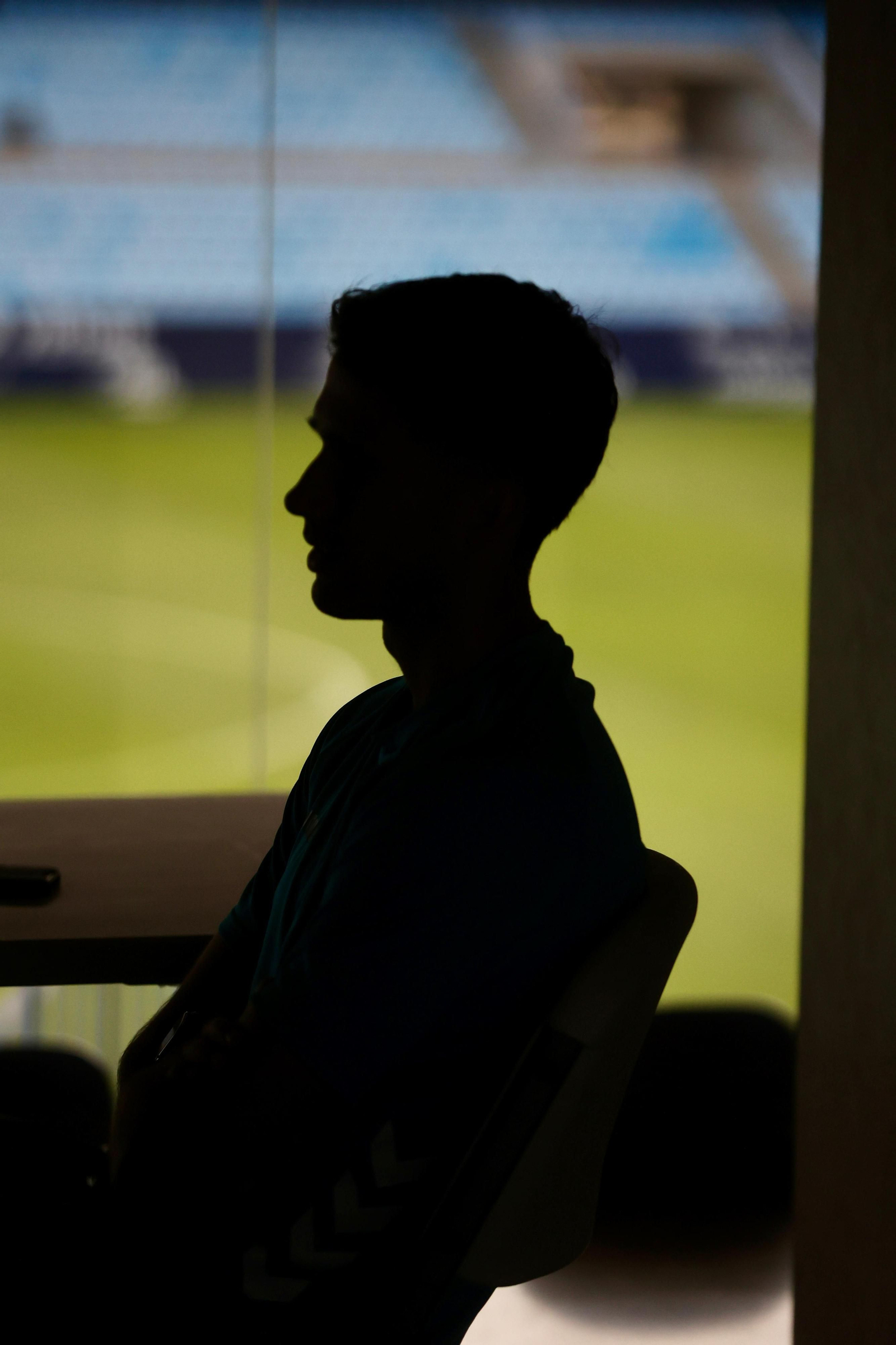 Las fotos de la entrevista a Juanpe, jugador del Málaga CF