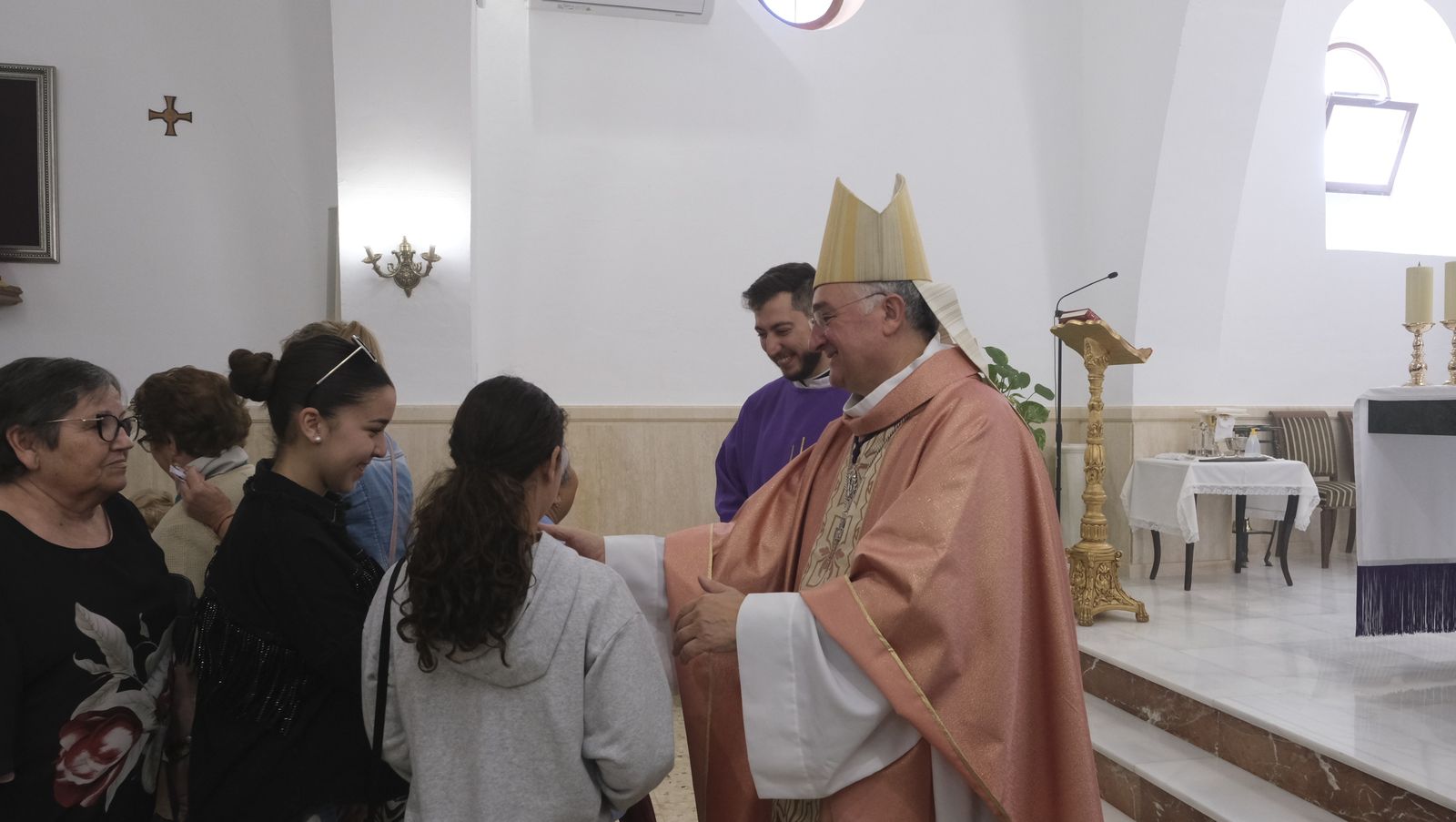 Imágenes de la bendición de la Borriquita de El Alquián, por el Obispo de Almería