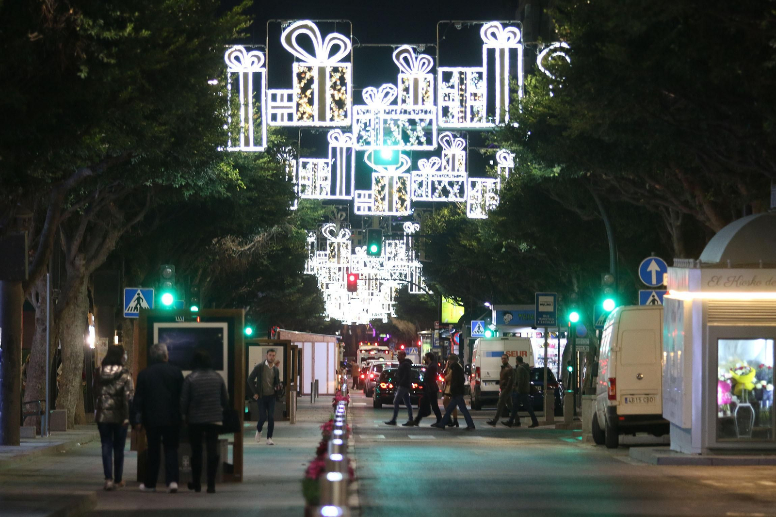 Alumbrado navideño del Paseo de Almería