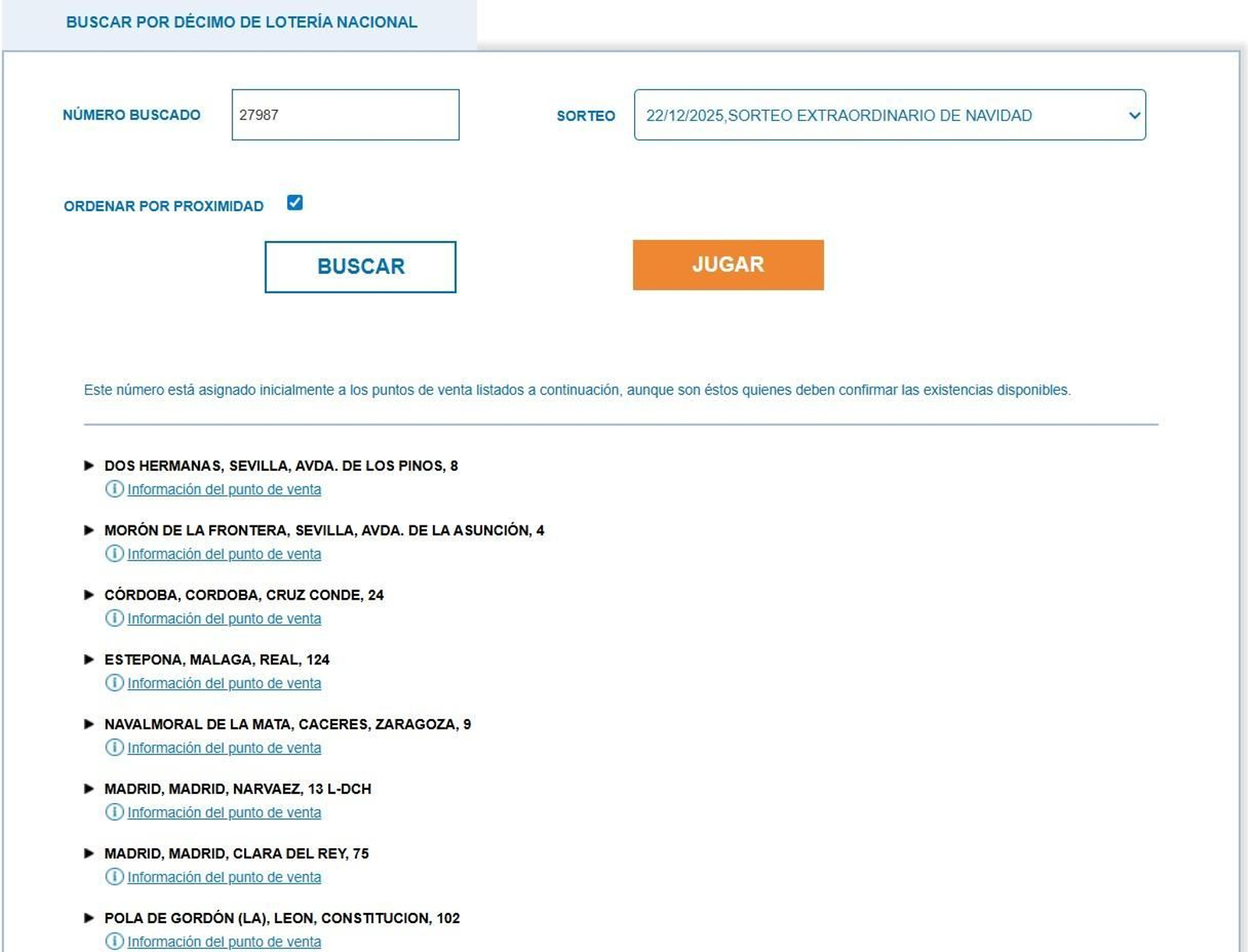 Cómo encontrar un número en la Lotería de Navidad 2025