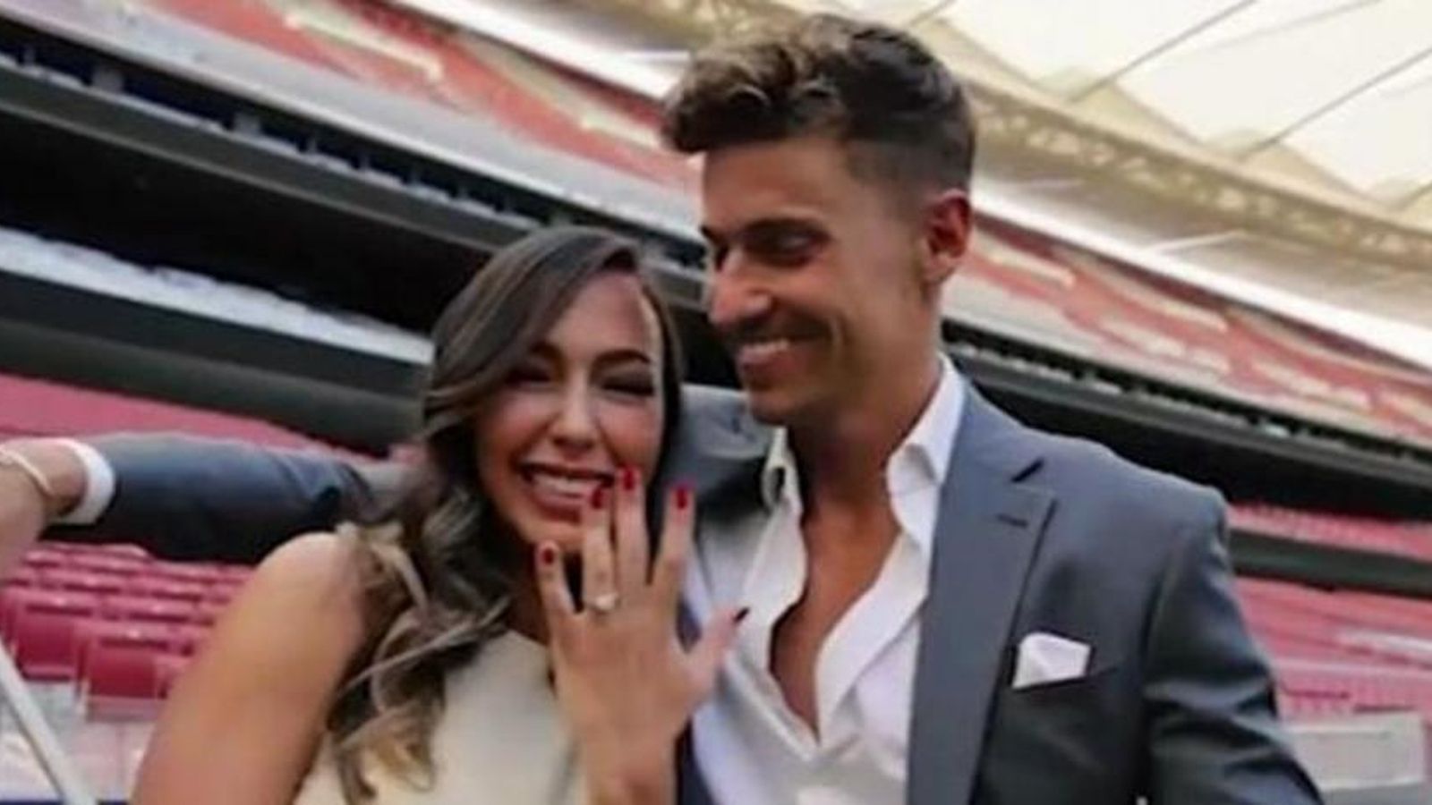 Marcos Llorente y su novia Marcos Llorente y su novia