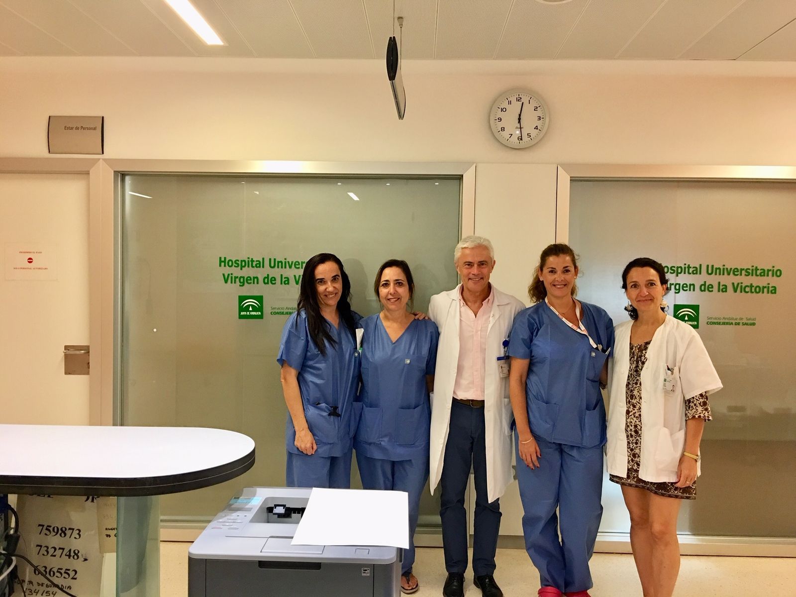 Equipo de Cirugía Ortopédica del Hospital Clínico de Málaga.