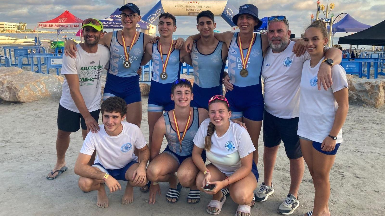 La expedición del Club de Remo de Mar de La Línea