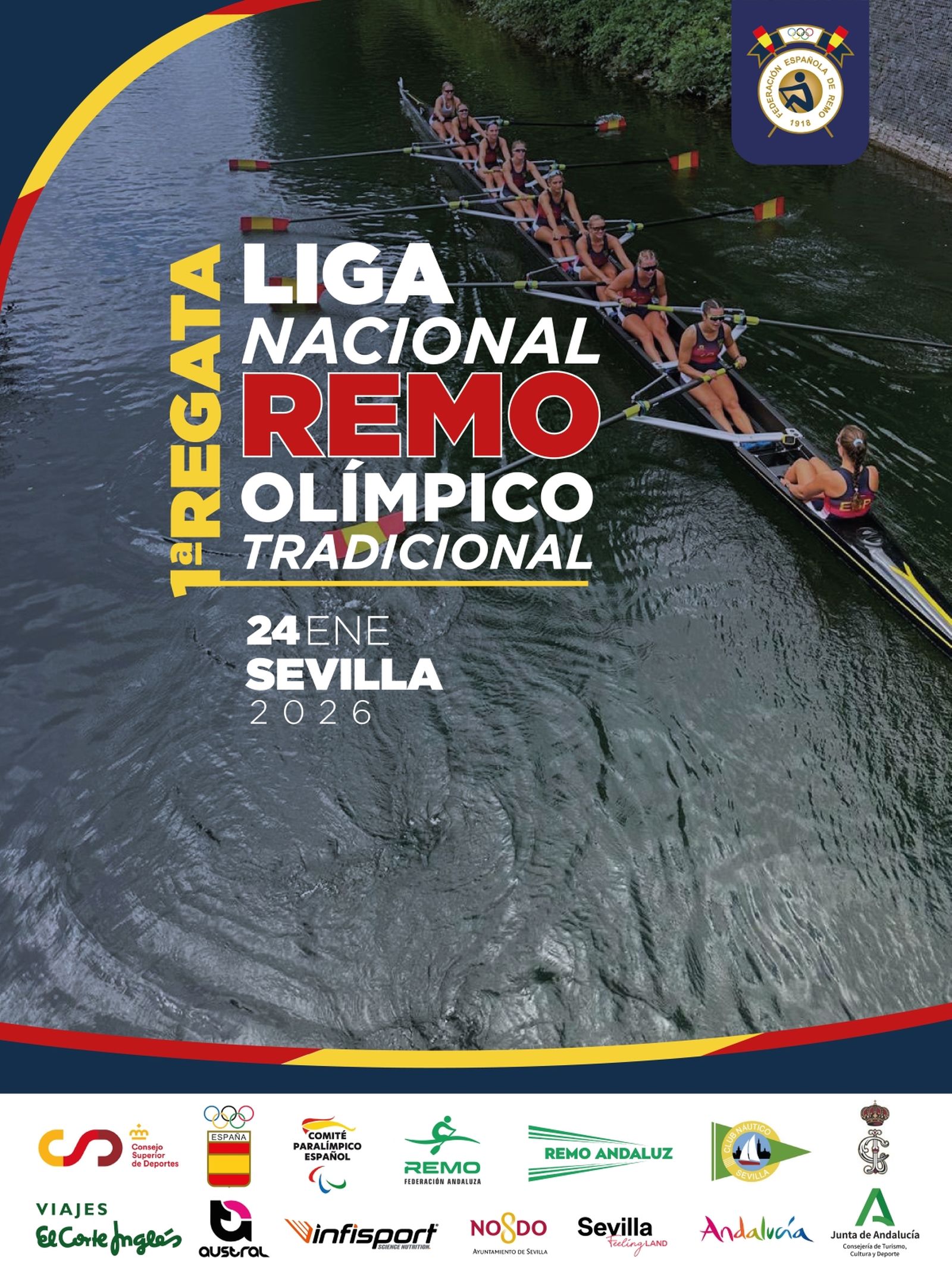 El cartel de esta novedosa competición de remo.