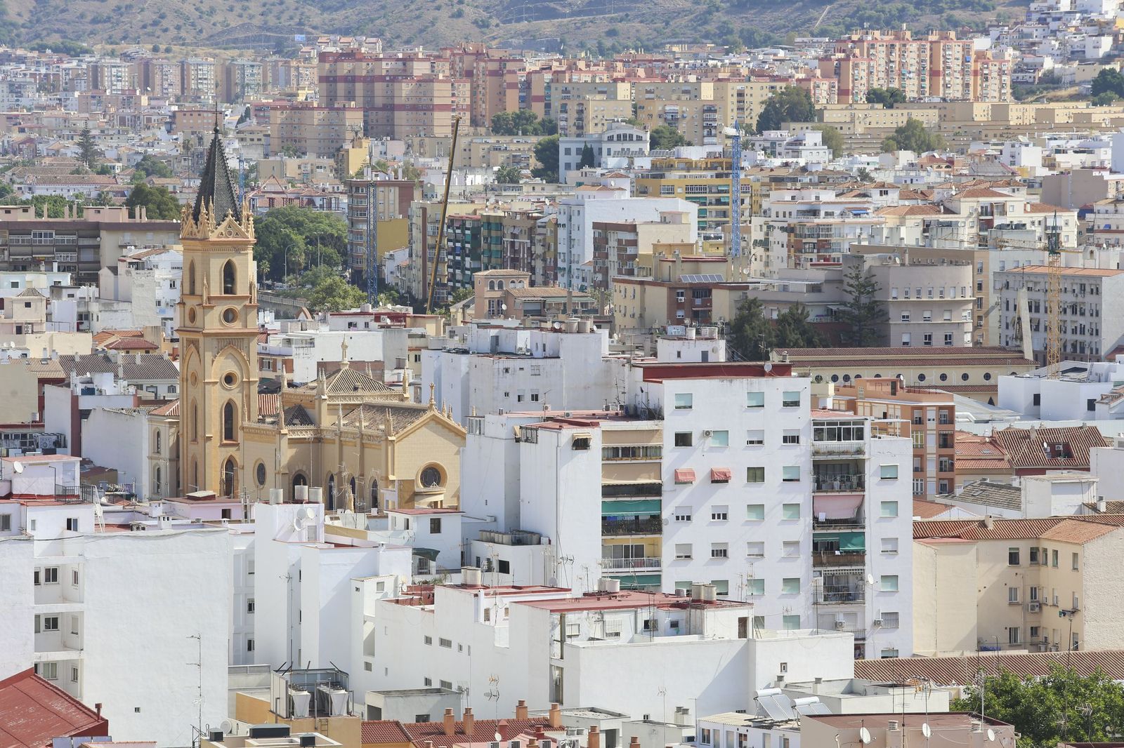 Vista panorámica de Málaga.