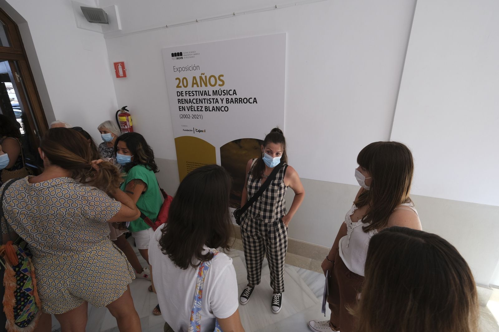Recibimiento a los alumnos del Festival de Música Renacentista y Barroca de Vélez Blanco.