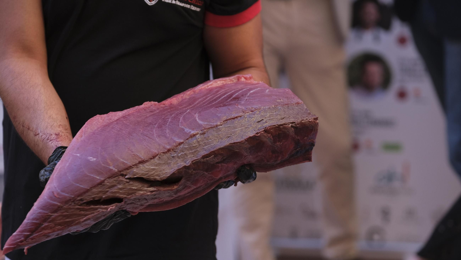 El ronqueo del atún de Almadraba en el Espacio Gastronómico Tony García, en imágenes