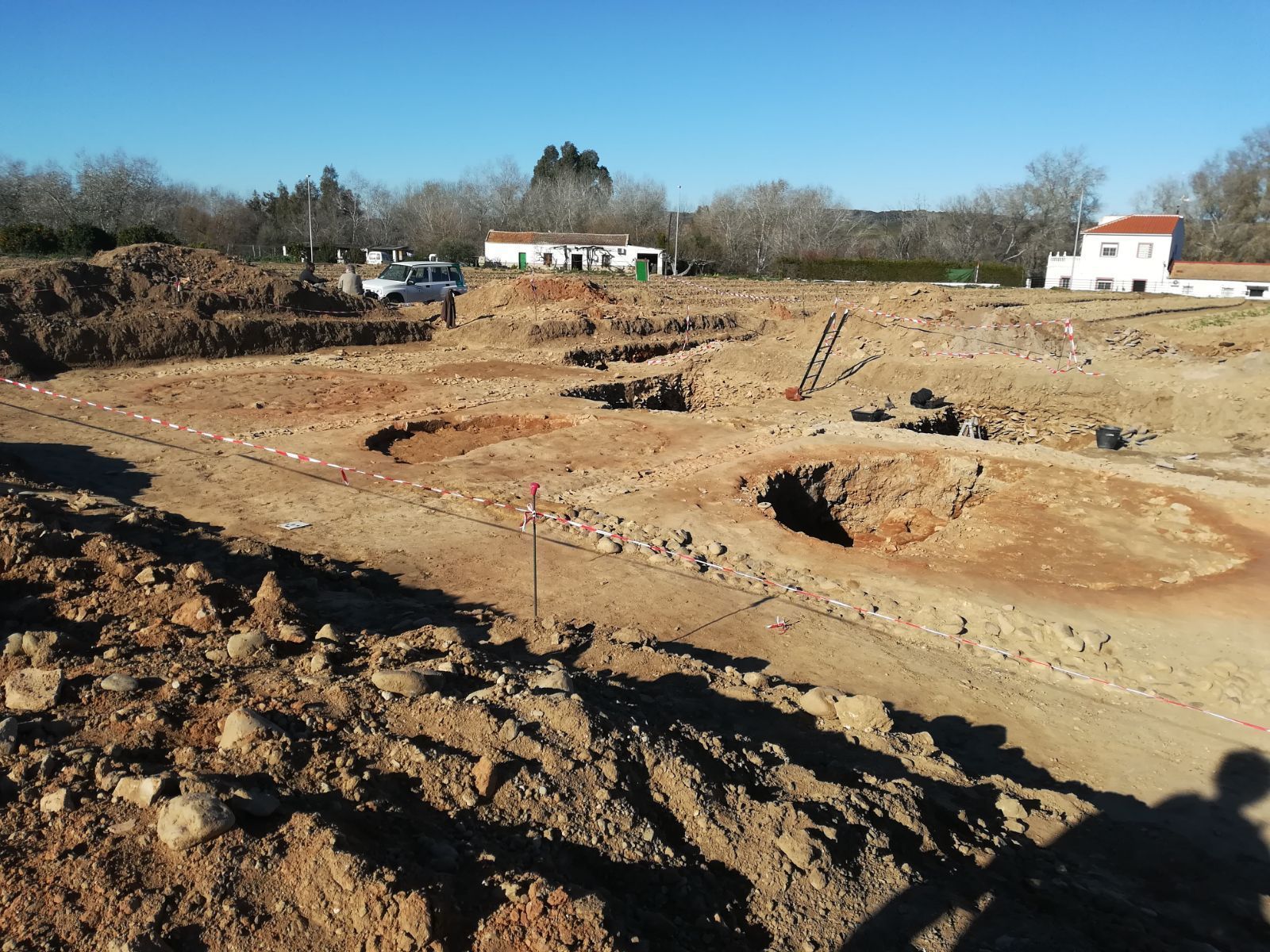 Excavaciones realizadas en la aldea de El Mohíno, en Palma del Río.