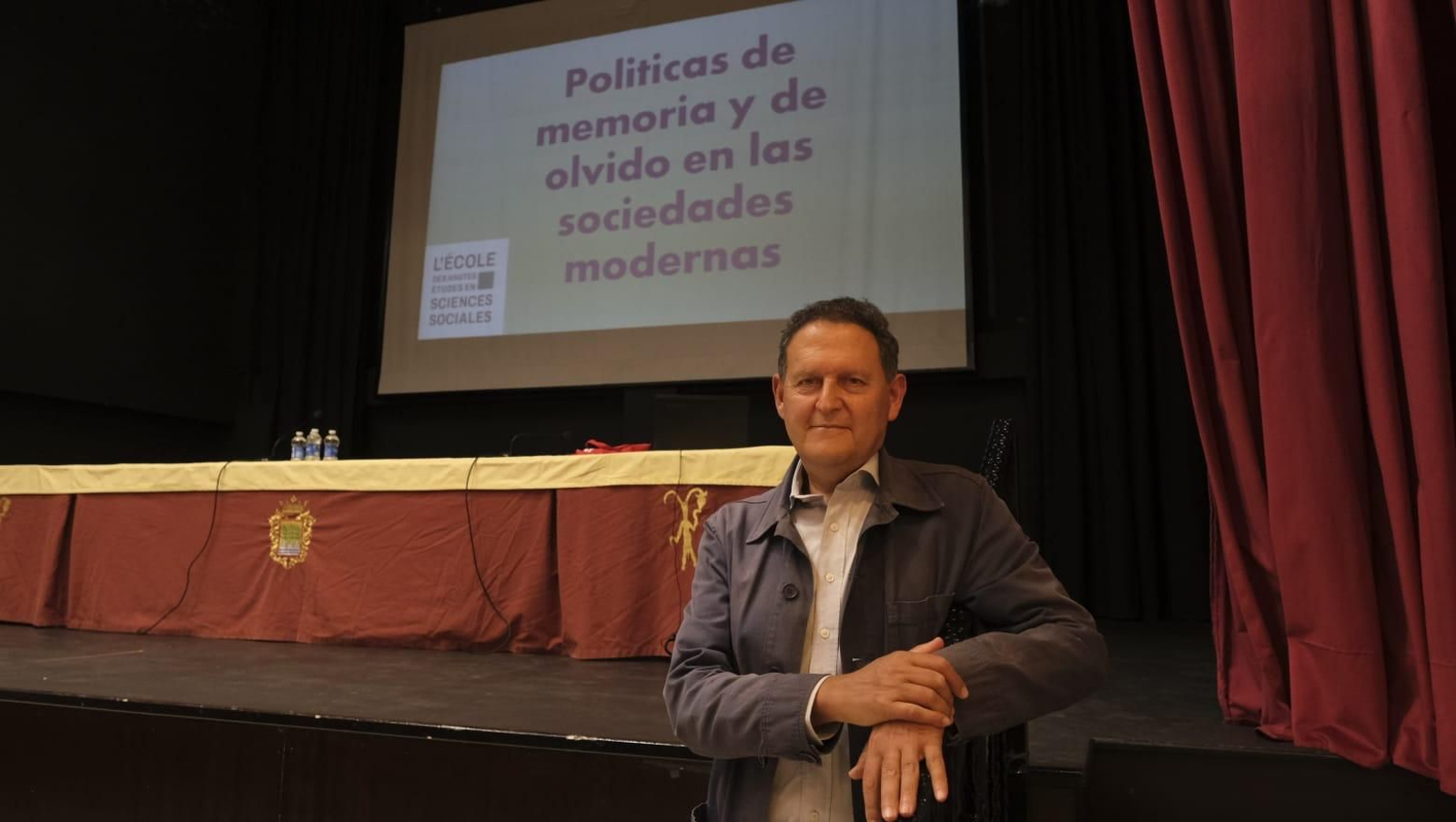 Jean Frederic Schaub en su conferencia del viernes en Vélez Blanco.