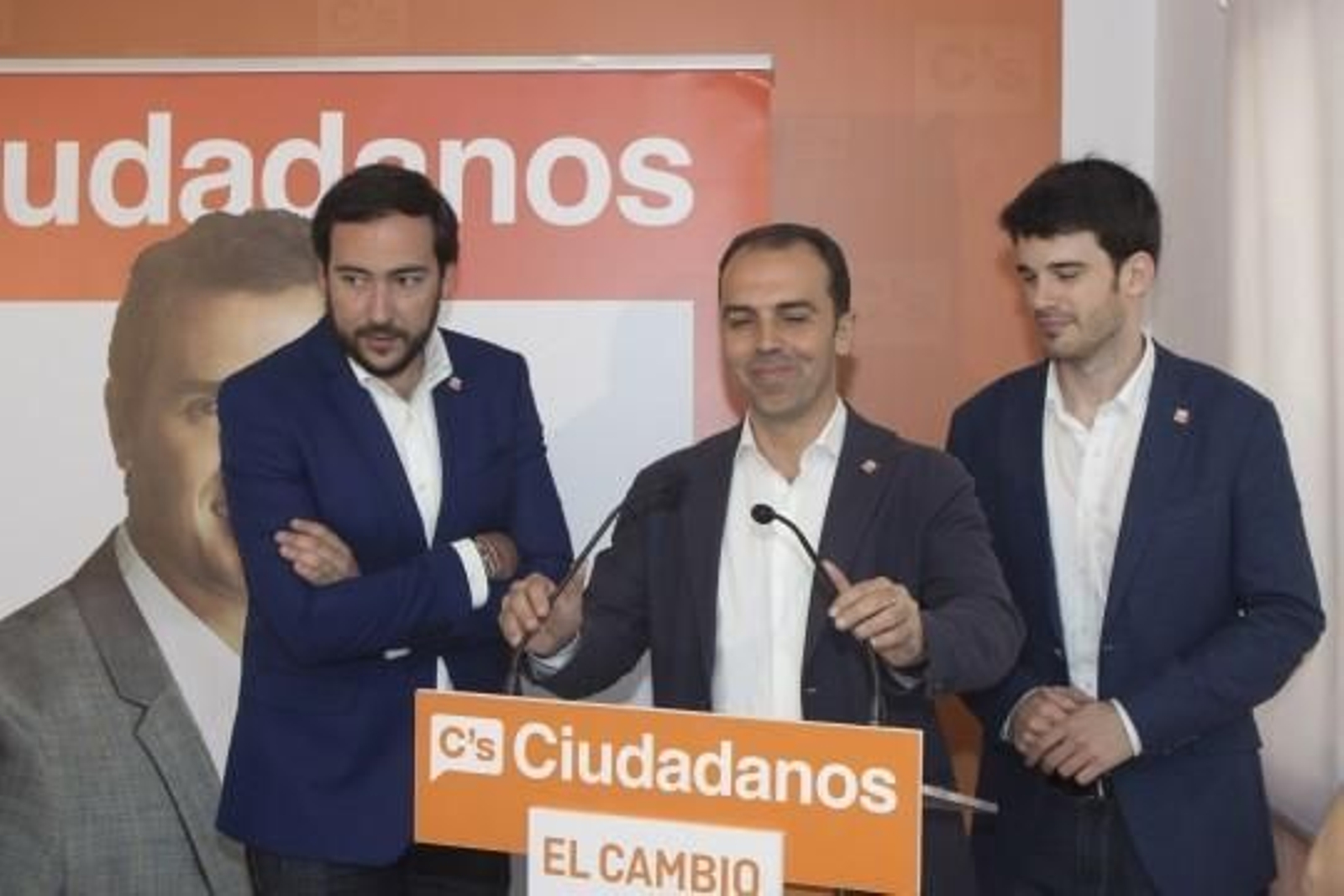 Javier Millán, en un acto de Ciudadanos.