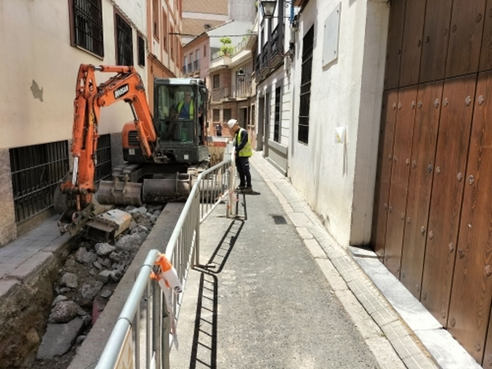 Actuación en una de las calles del Centro.