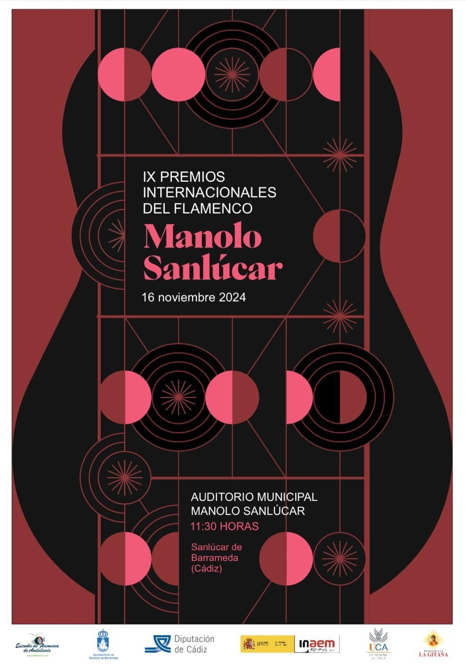 Cartel de la IX edición de los Premios Internacionales del Flamenco 'Manolo Sanlúcar'