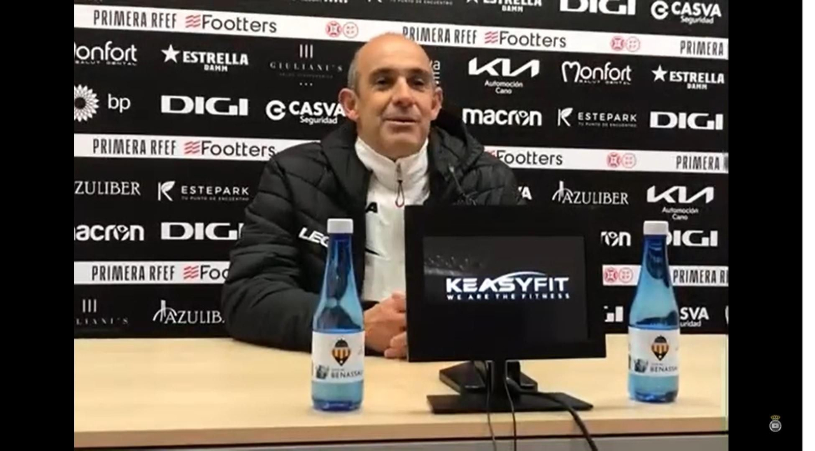 Alberto Monteagudo, en la rueda de prensa en Castellón.
