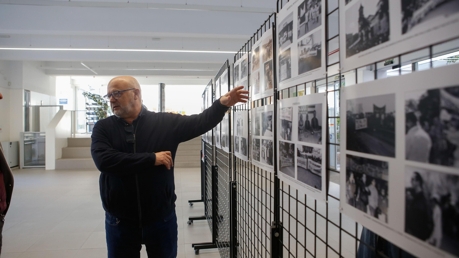 Fotos de la exposición y conferencia sobre el movimiento obrero en el Campo de Gibraltar