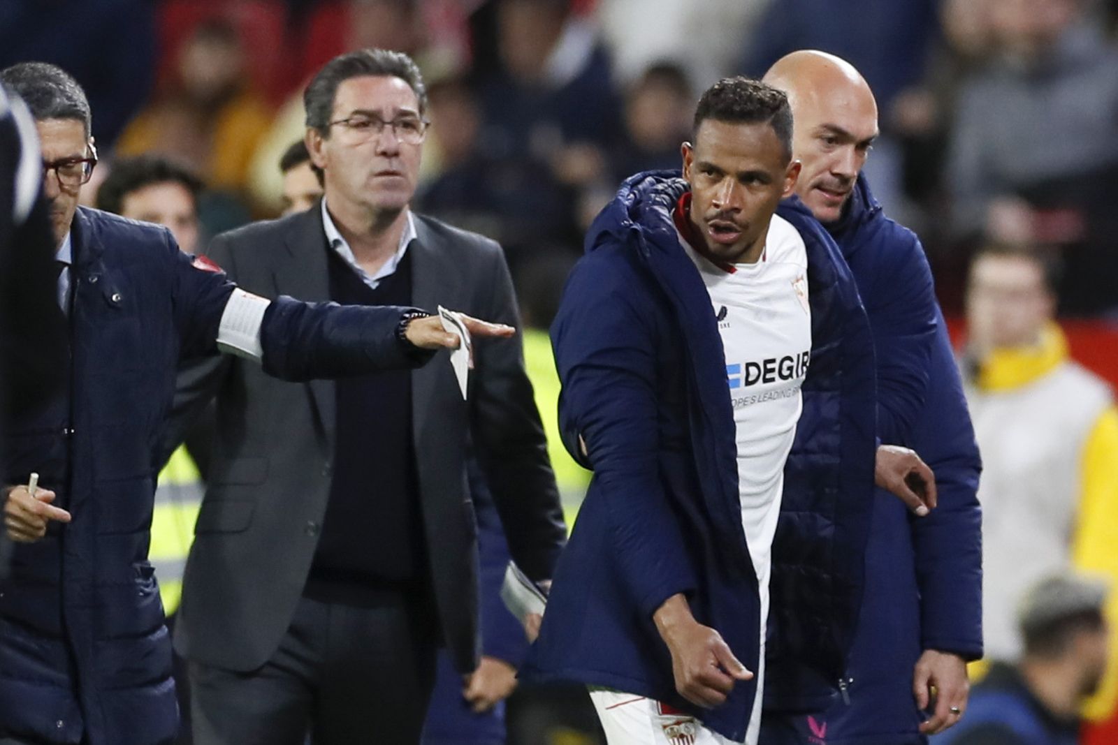 Fernando, el día de su expulsión ante el Osasuna.