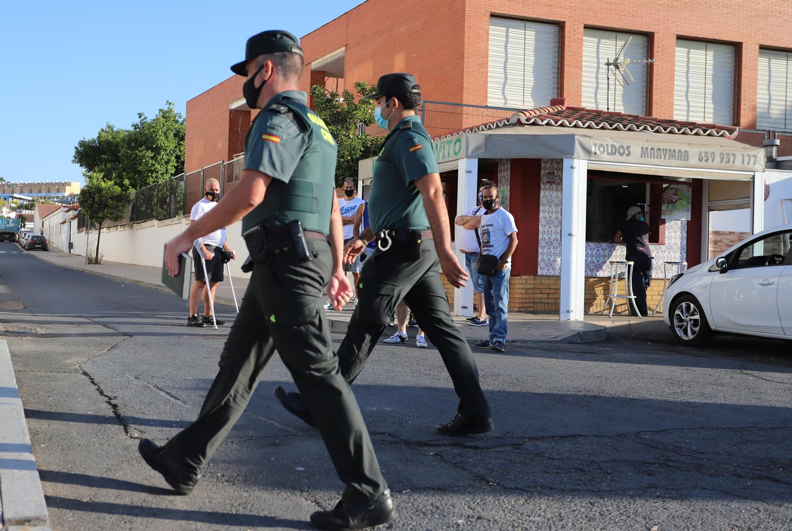Imágenes de la llegada al juzgado de Ayamonte de uno de los principales imputados del crimen de Cartaya