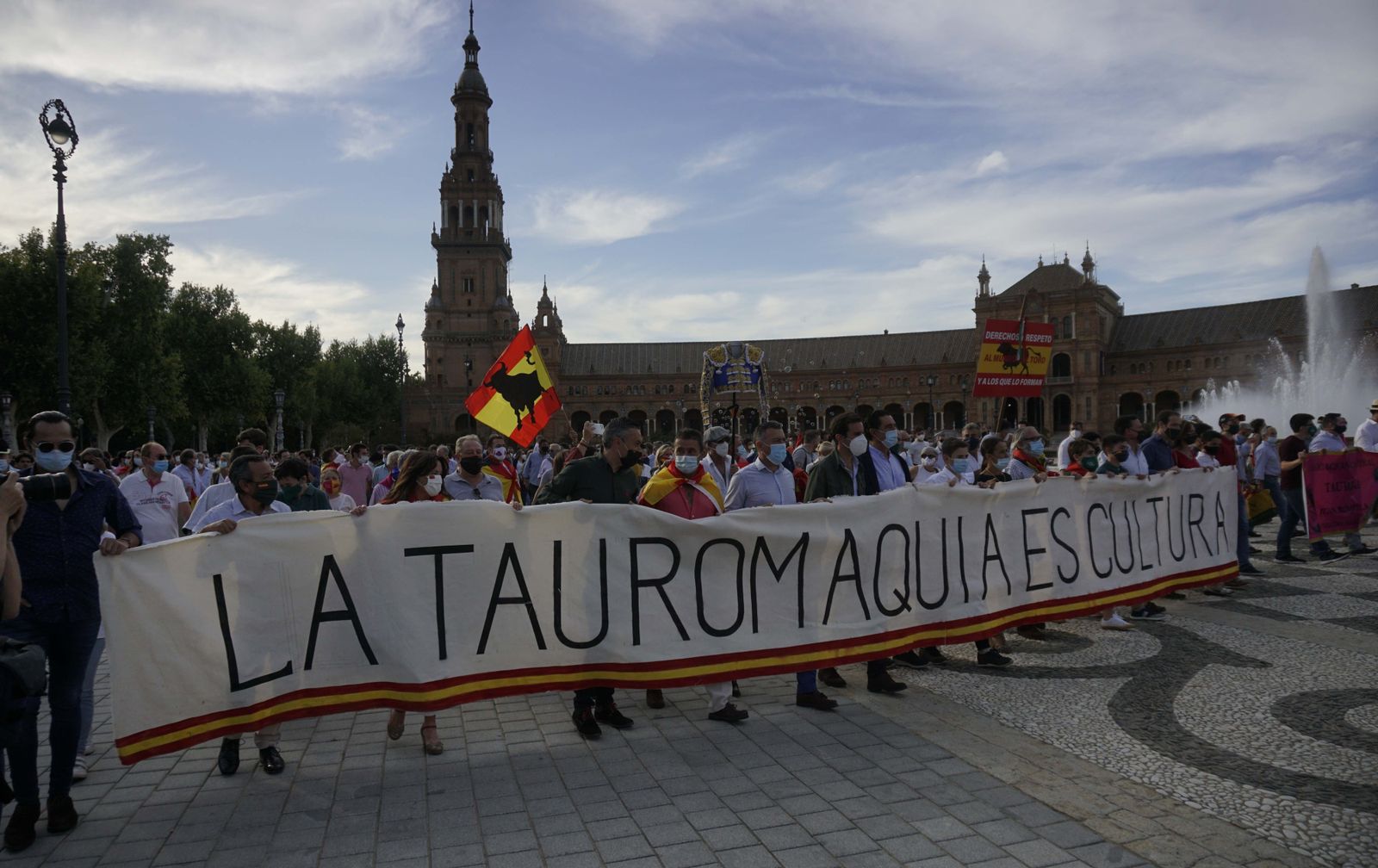 Las imágenes de la manifestación en favor de la tauromaquia