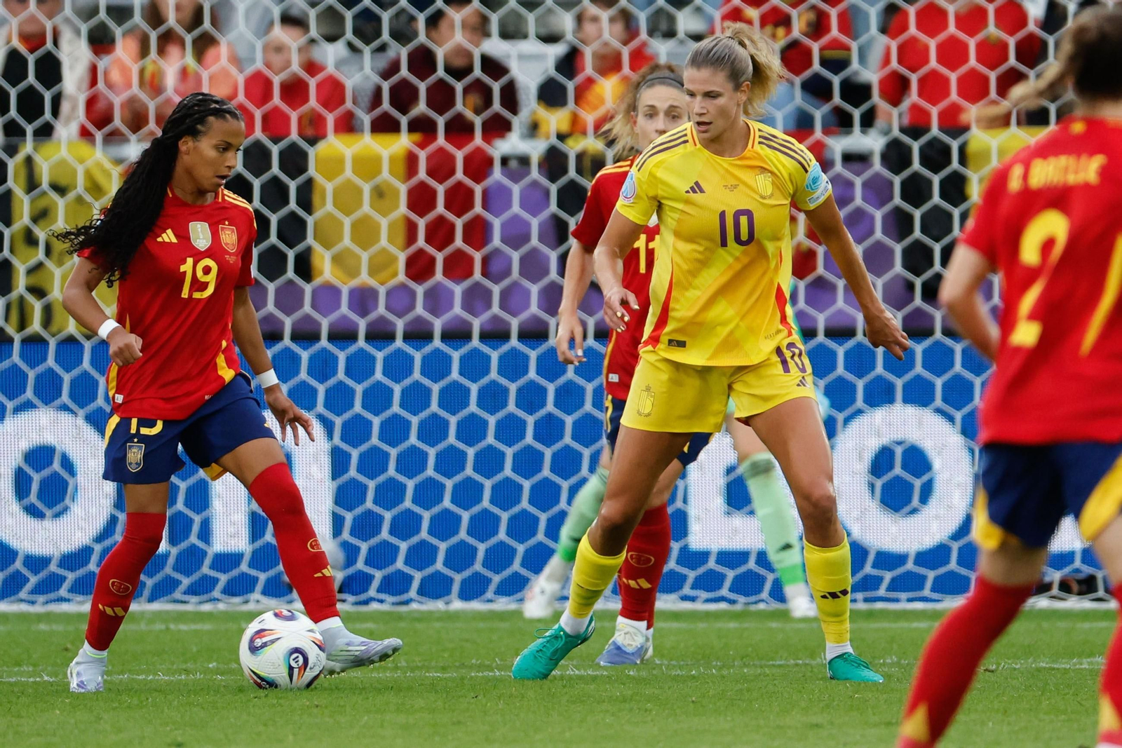 Las fotos de la goleada de España sobre Bélgica en la Eurocopa femenina