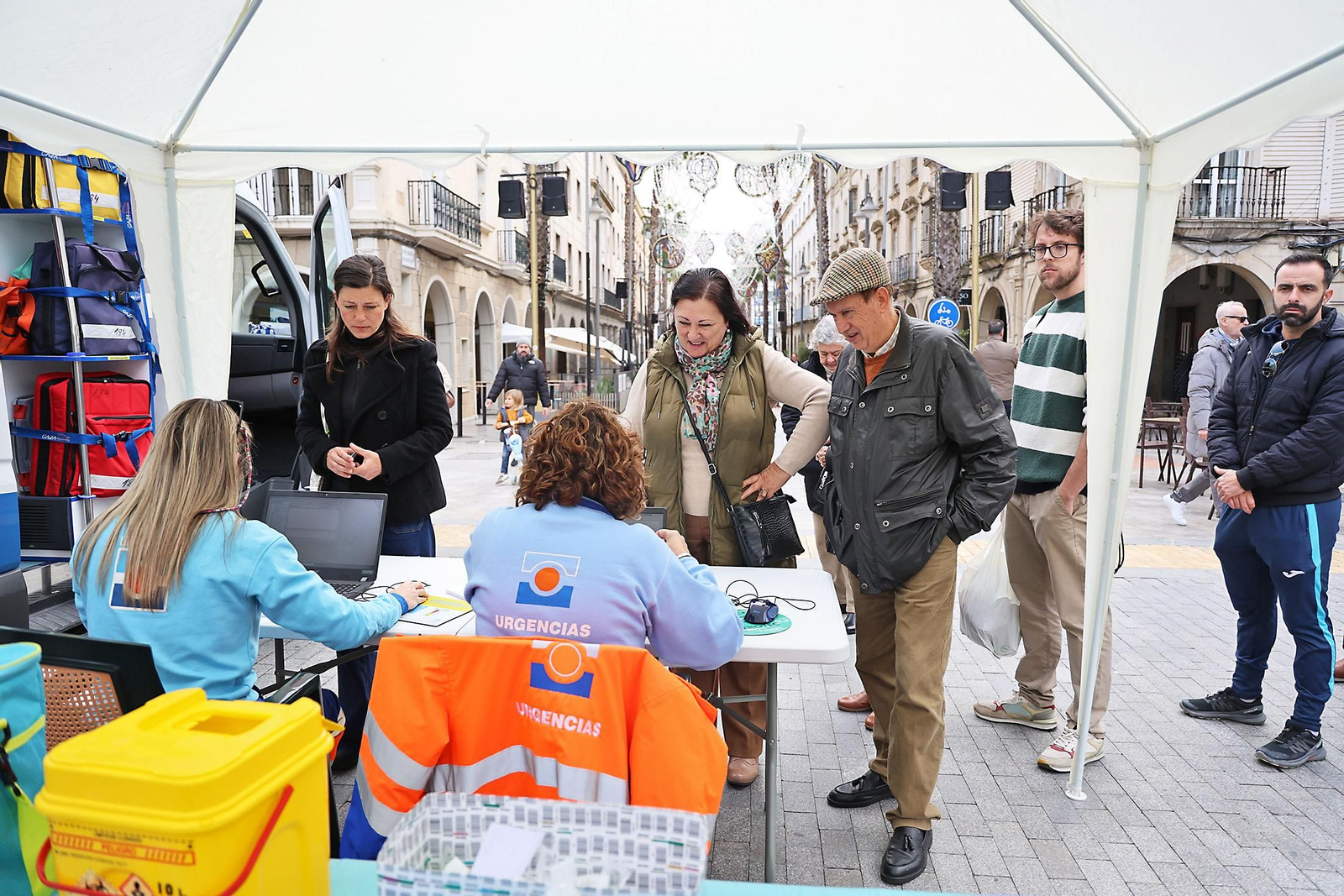 Imágenes de la jornada de vacunación sin cita frente a la gripe y el Covid-19