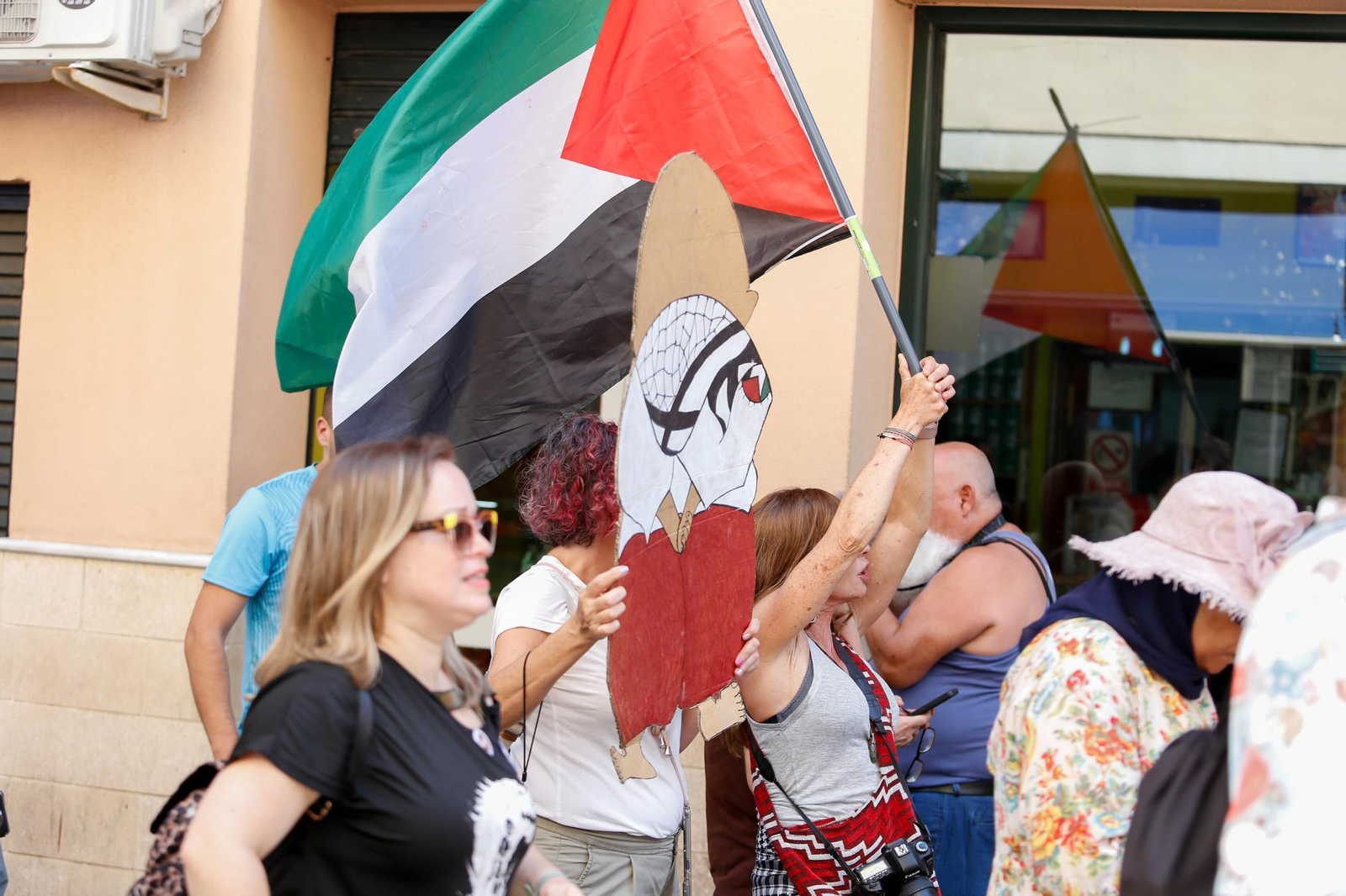 Las fotos de la manifestación en defensa de Palestina en Algeciras
