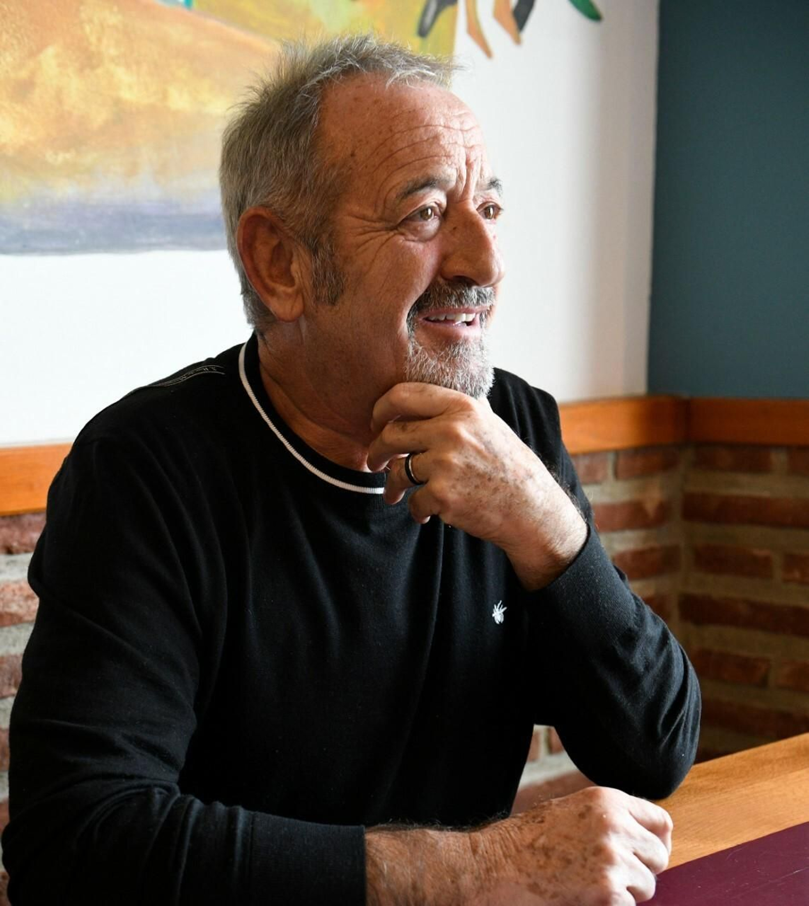 Arguiñano durante la entrevista